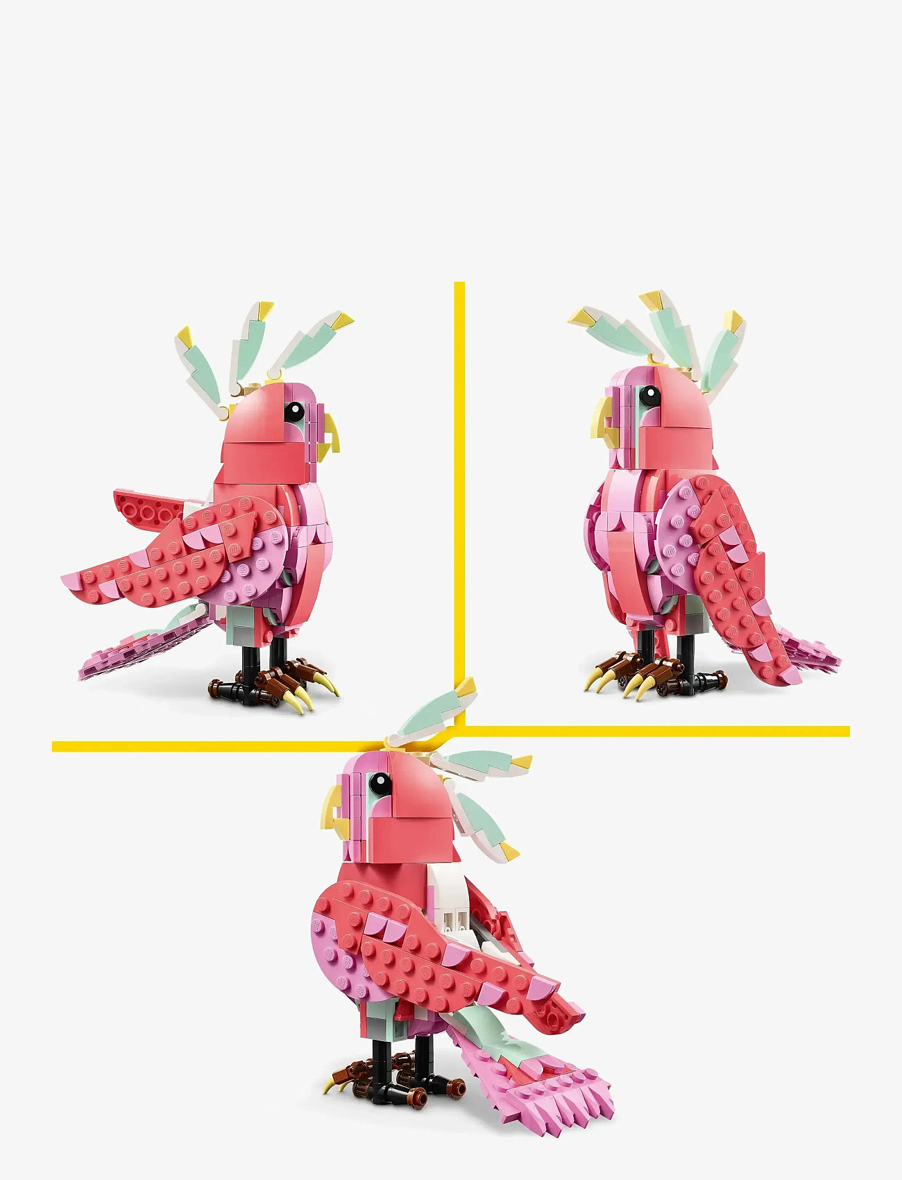 LEGO - Creator 3in1 Wild Animals: Pink Flamingo Animal Toy Playset 31170 - lego creator - multi - 5