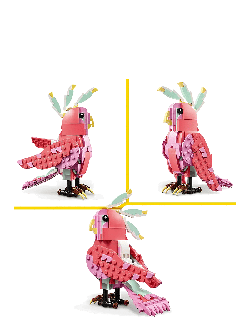 LEGO - Creator 3in1 Wild Animals: Pink Flamingo Animal Toy Playset 31170 - lego creator - multi - 5