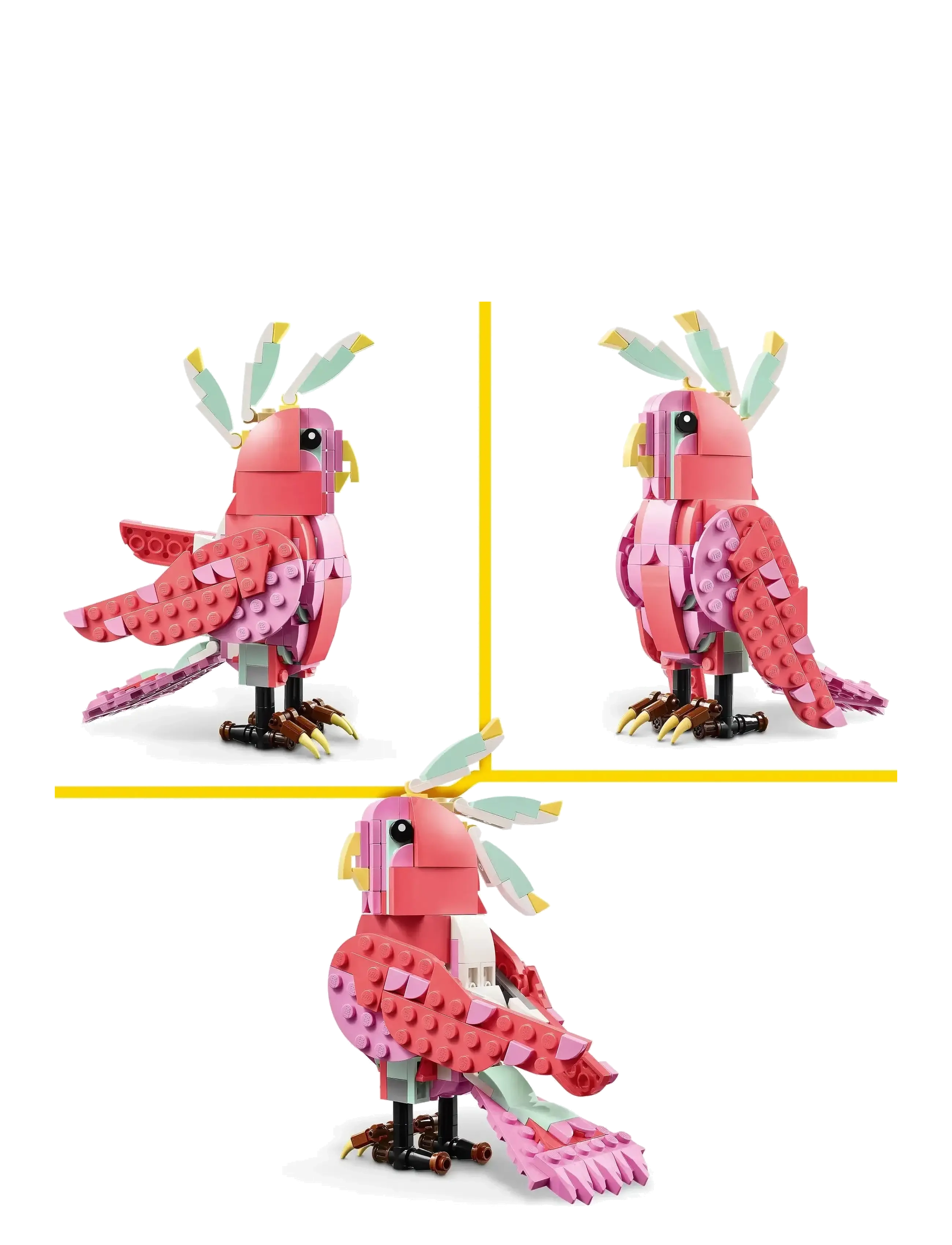 LEGO - Creator 3in1 Wild Animals: Pink Flamingo Animal Toy Playset 31170 - lego creator - multi - 5
