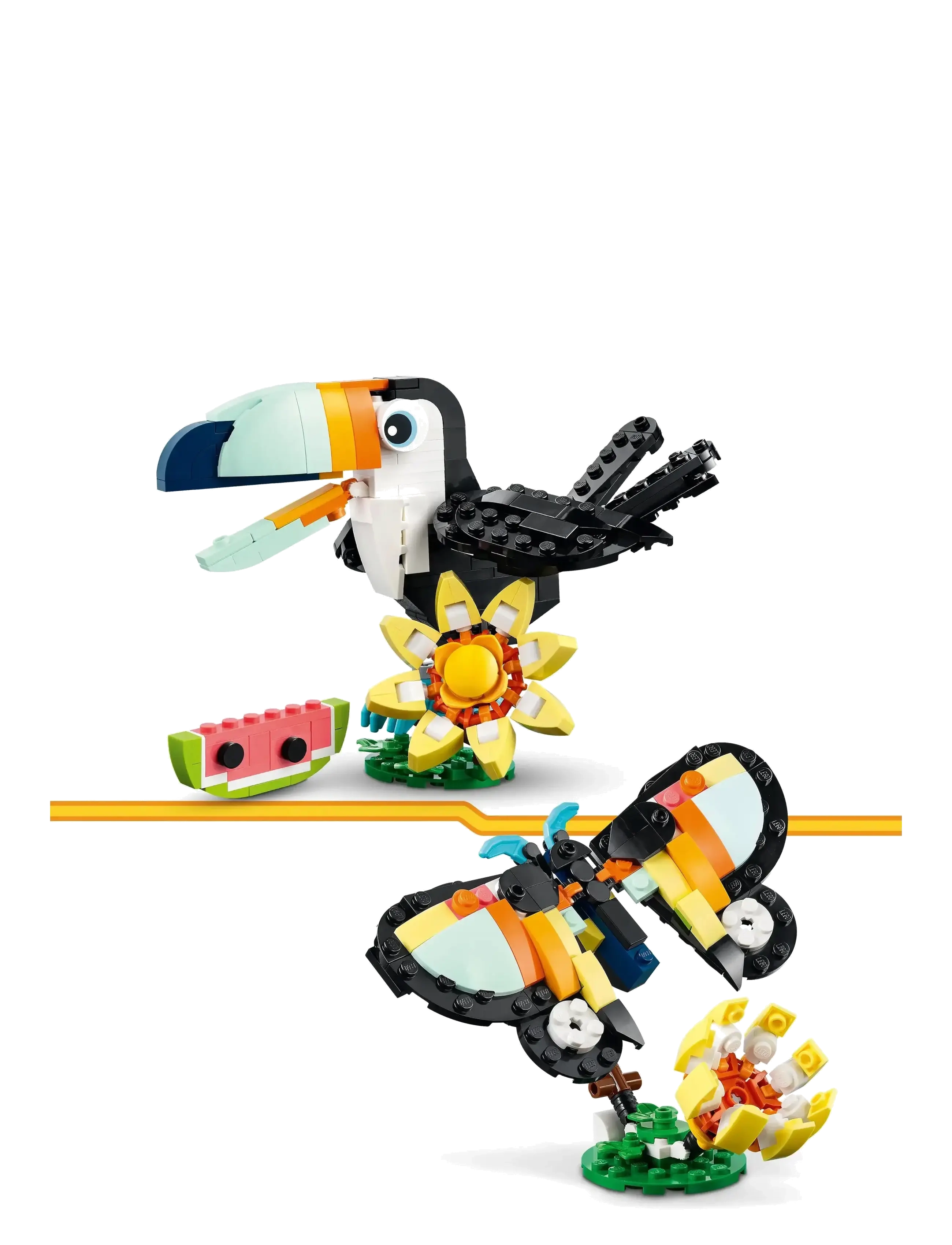 LEGO - Creator 3in1 Wild Animals: Tropical Toucan Figure Playset 31173 - tiere - multi - 3