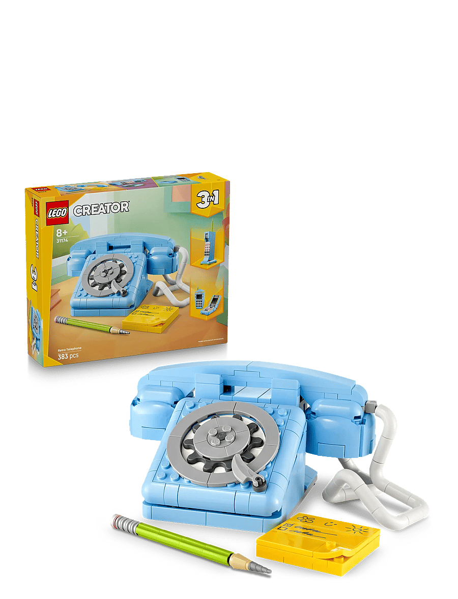 LEGO - Creator 3in1 Retro Telephone Nostalgic and Vintage Toy Phones 31174 - lego creator - multi - 0
