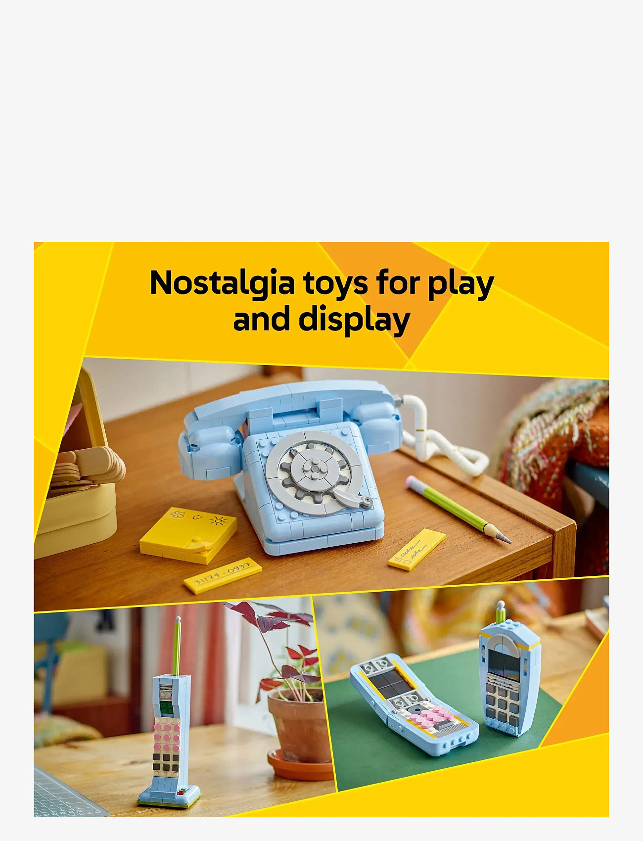 LEGO - Creator 3in1 Retro Telephone Nostalgic and Vintage Toy Phones 31174 - lego creator - multi - 5