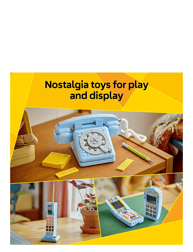 LEGO - Creator 3in1 Retro Telephone Nostalgic and Vintage Toy Phones 31174 - lego creator - multi - 5