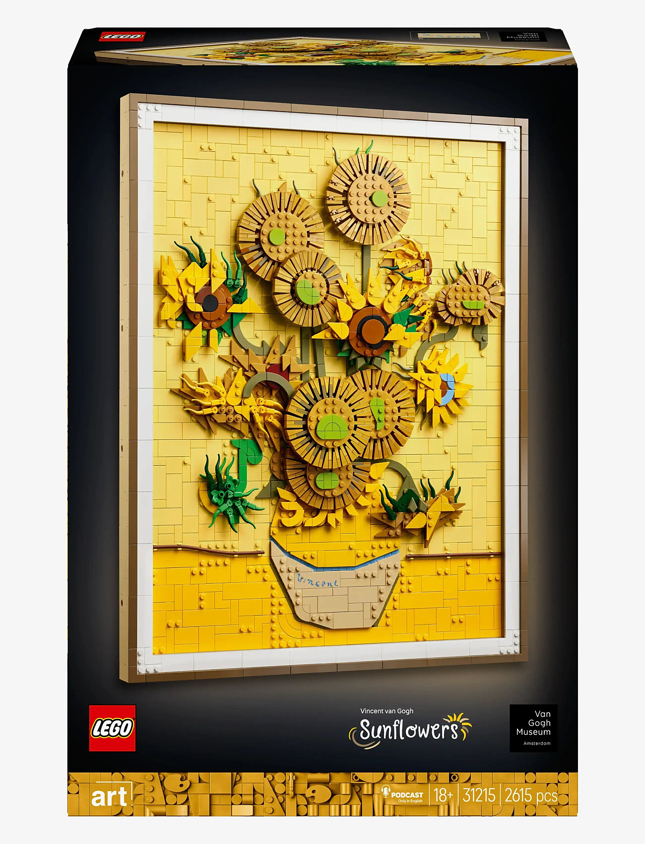 LEGO - Art Vincent van Gogh – Sunflowers Wall Artwork Building Set 31215 - lego adults welcome - multi - 5