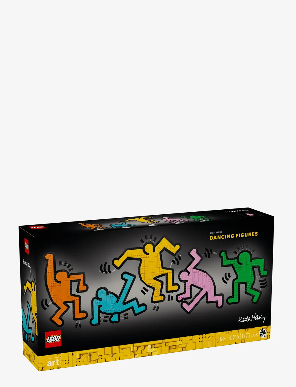 LEGO - Art Keith Haring – Dancing Figures Living Room Decor 31216 - lego adults welcome - multi - 0