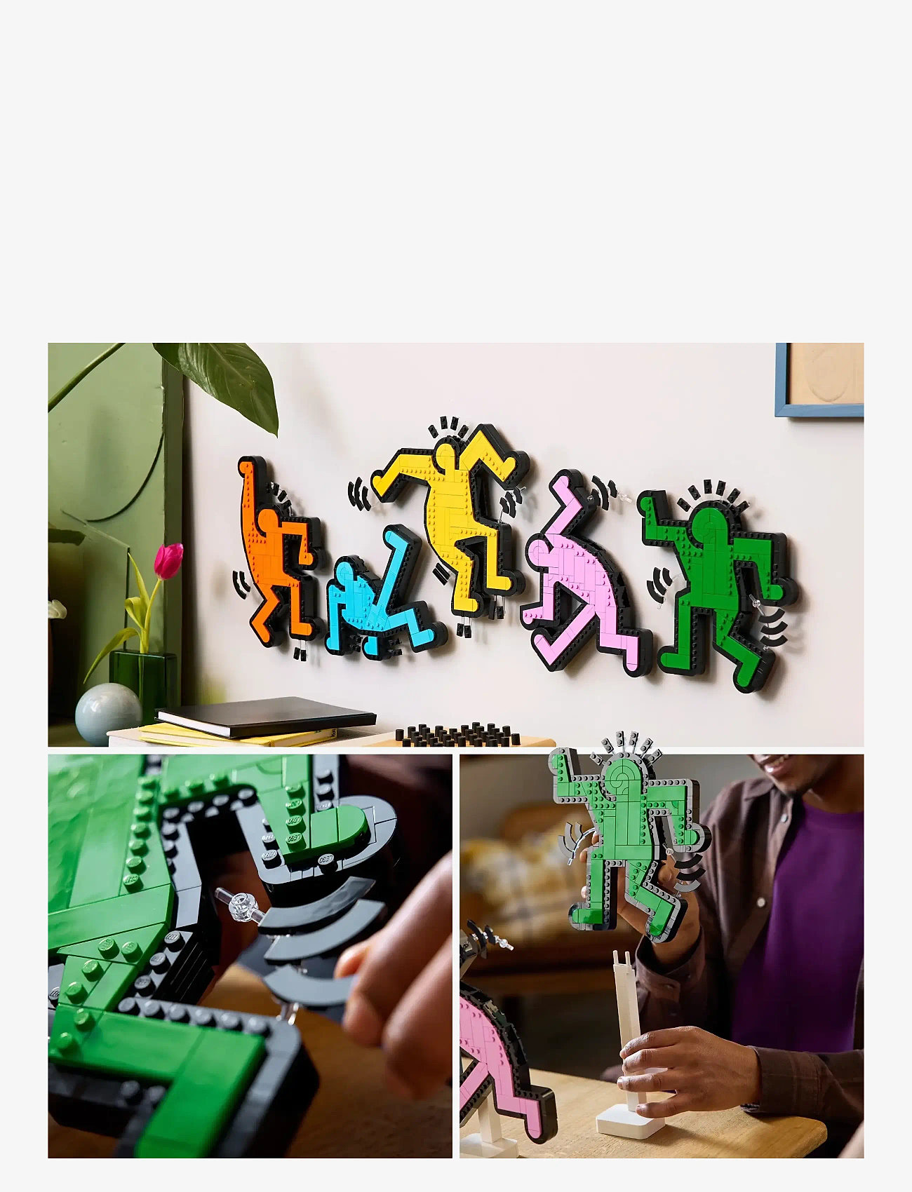 LEGO - Art Keith Haring – Dancing Figures Living Room Decor 31216 - lego adults welcome - multi - 5