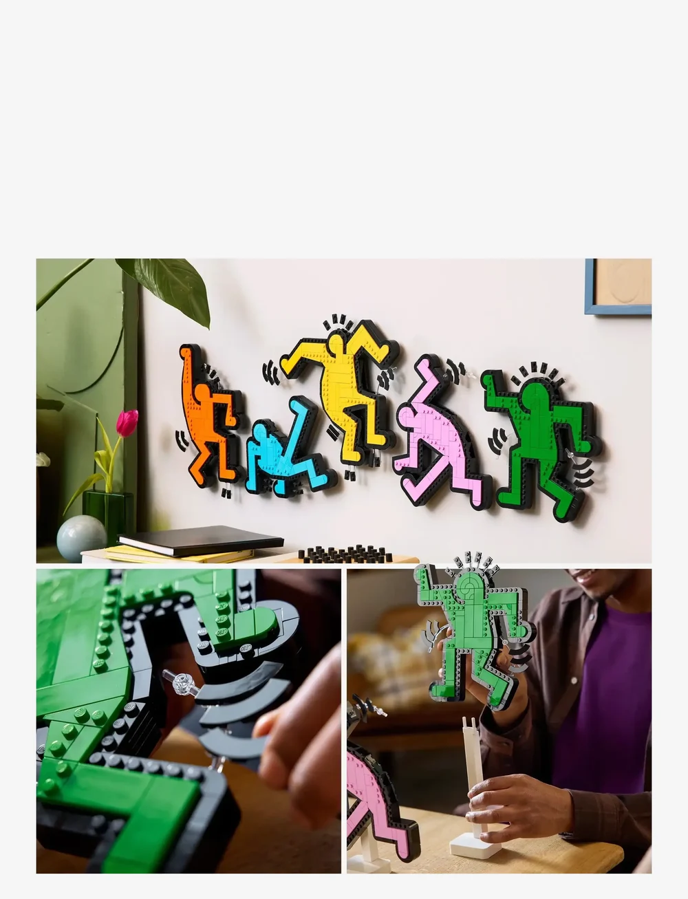 LEGO - Art Keith Haring – Dancing Figures Living Room Decor 31216 - lego adults welcome - multi - 5