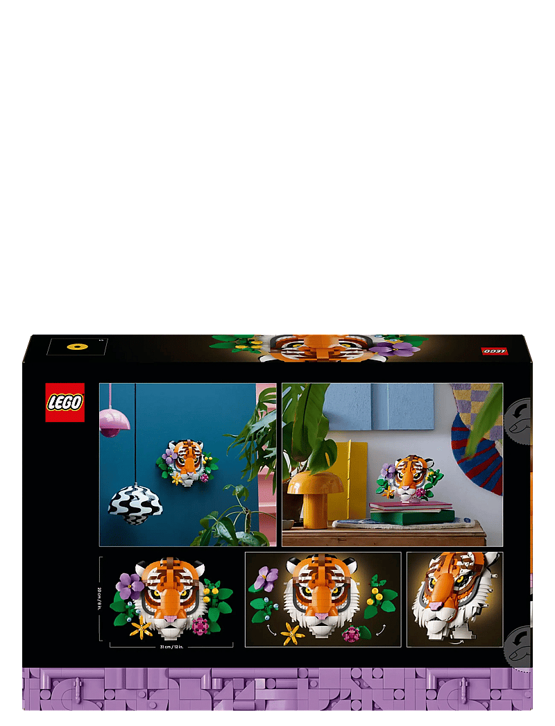 LEGO Art The Fauna Collection – Tiger, Housewarming Gift For A New