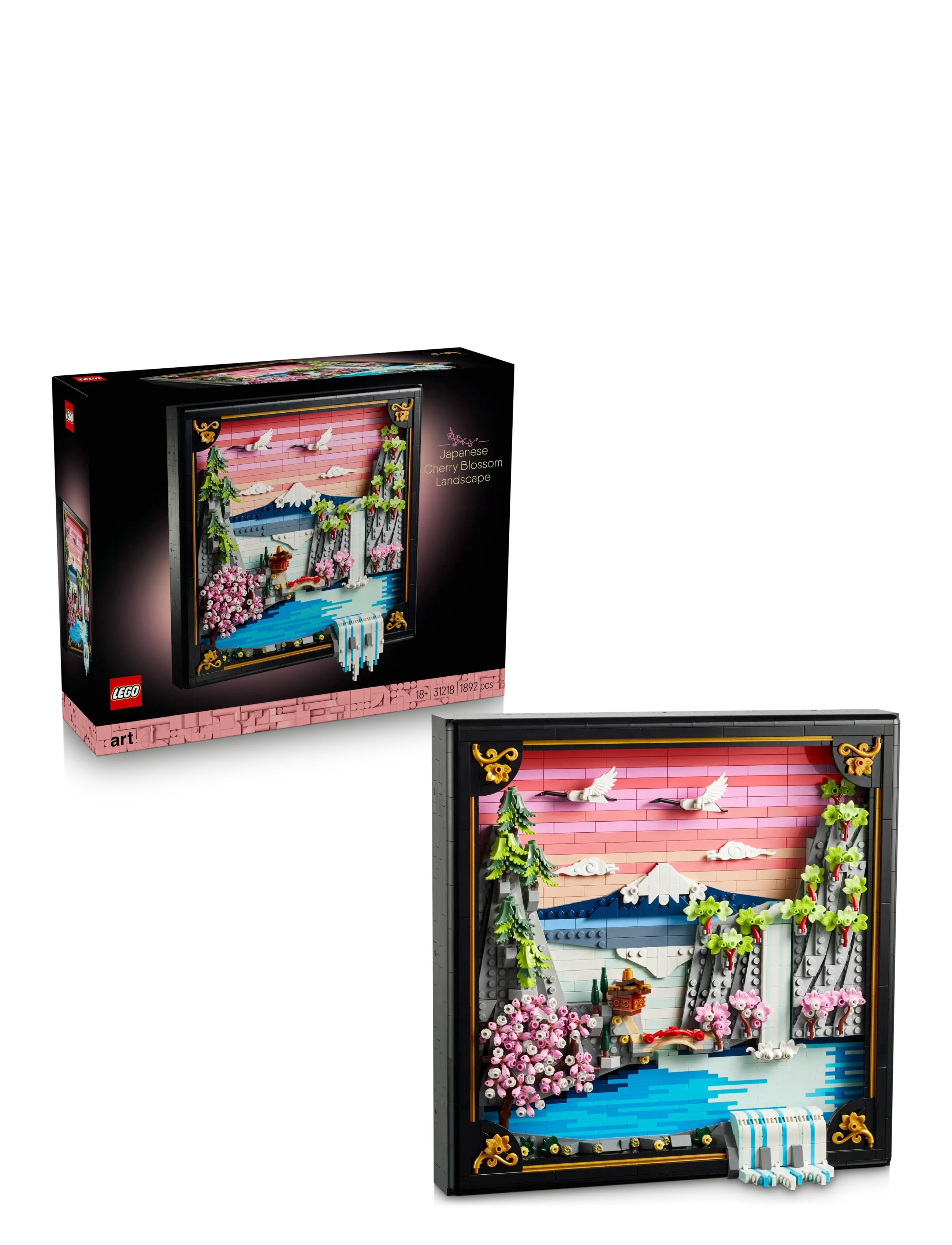 LEGO Art Japanese Cherry Blossom Landscape Wall Art 31218 - New Arrivals - MULTI / multi