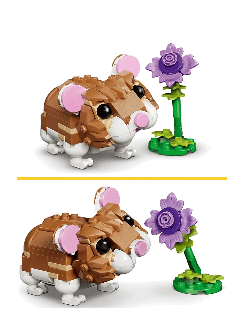 LEGO - Creator 3 in 1 Cute Hamster with a Flower Toy 31376 - lego creator - multi - 4