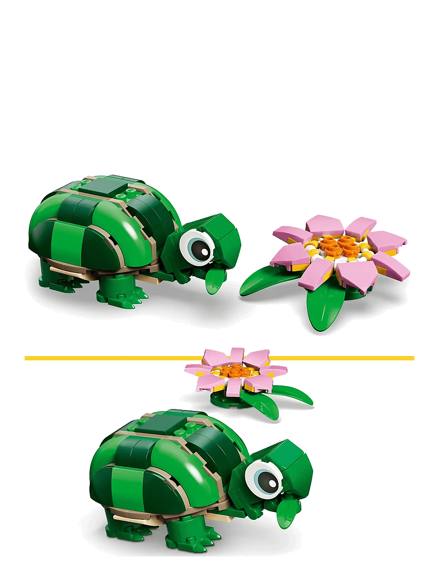 LEGO - Creator 3 in 1 Turtle with a Water Lily Flower 31377 - lego creator - multi - 4