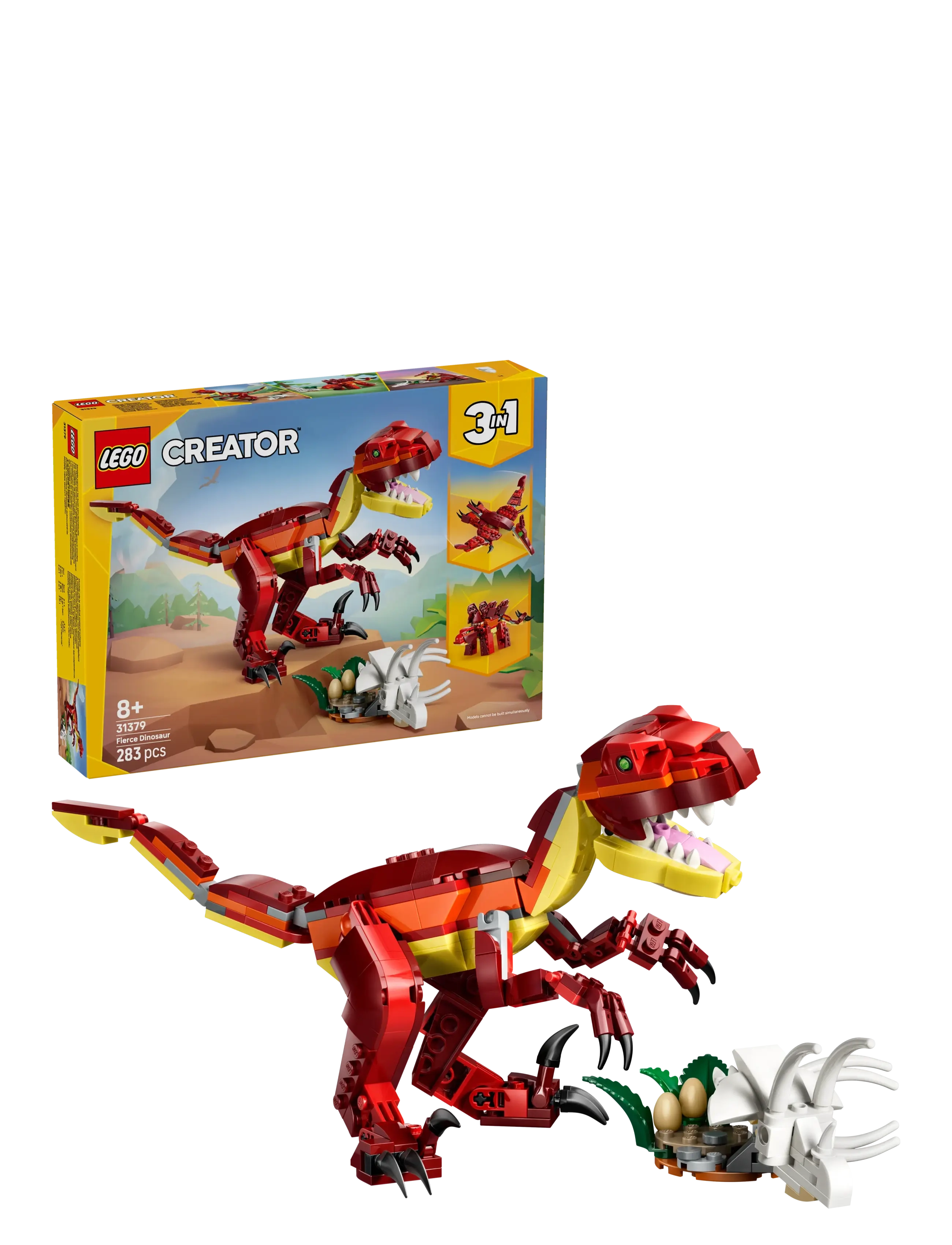 LEGO Creator 3 in 1 Fierce Dinosaur Toy 31379 - Spielzeug 6-8 Jahre - MULTI / red