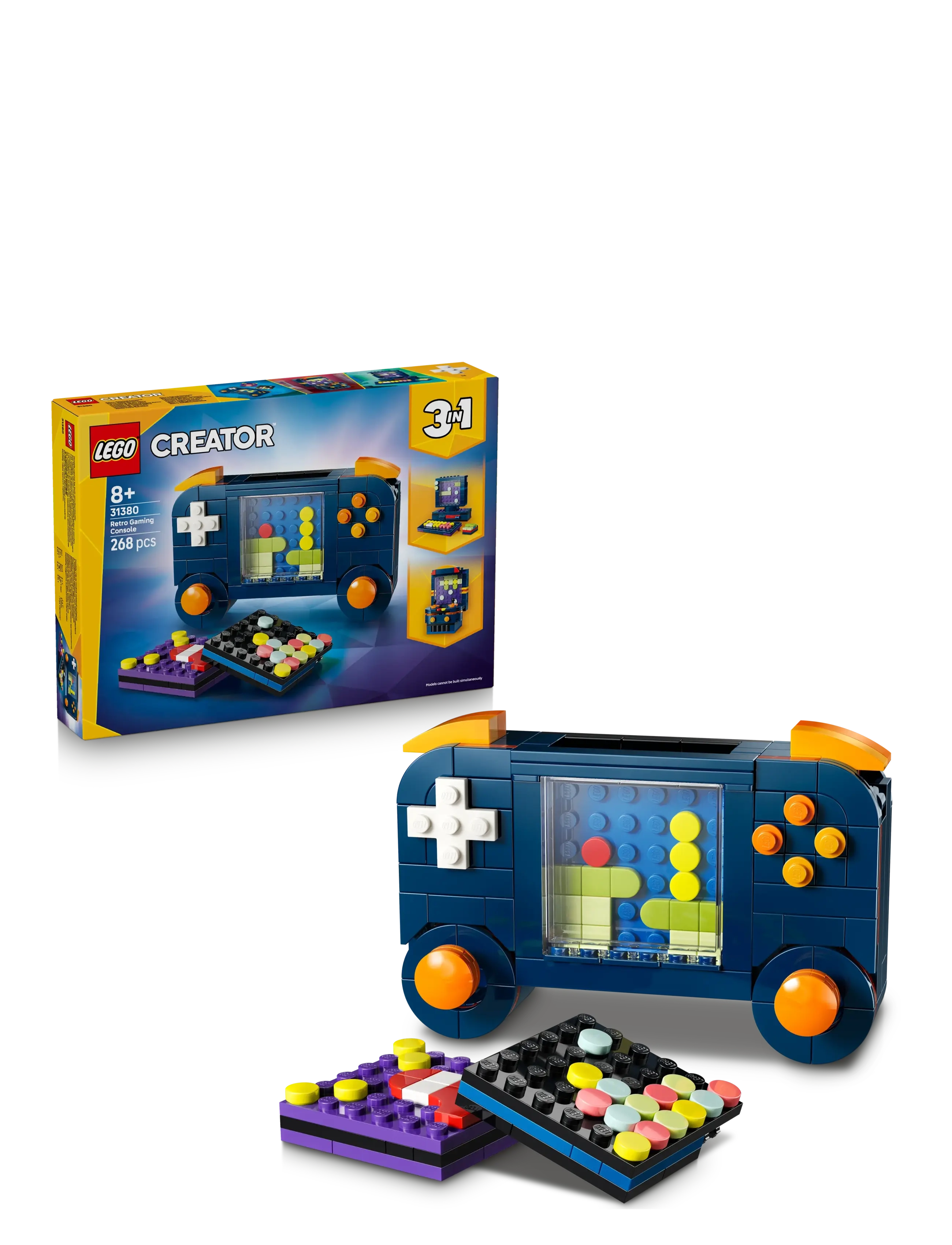 Creator 3 in 1 Retro Gaming Console Building Toy 31380 - MULTI