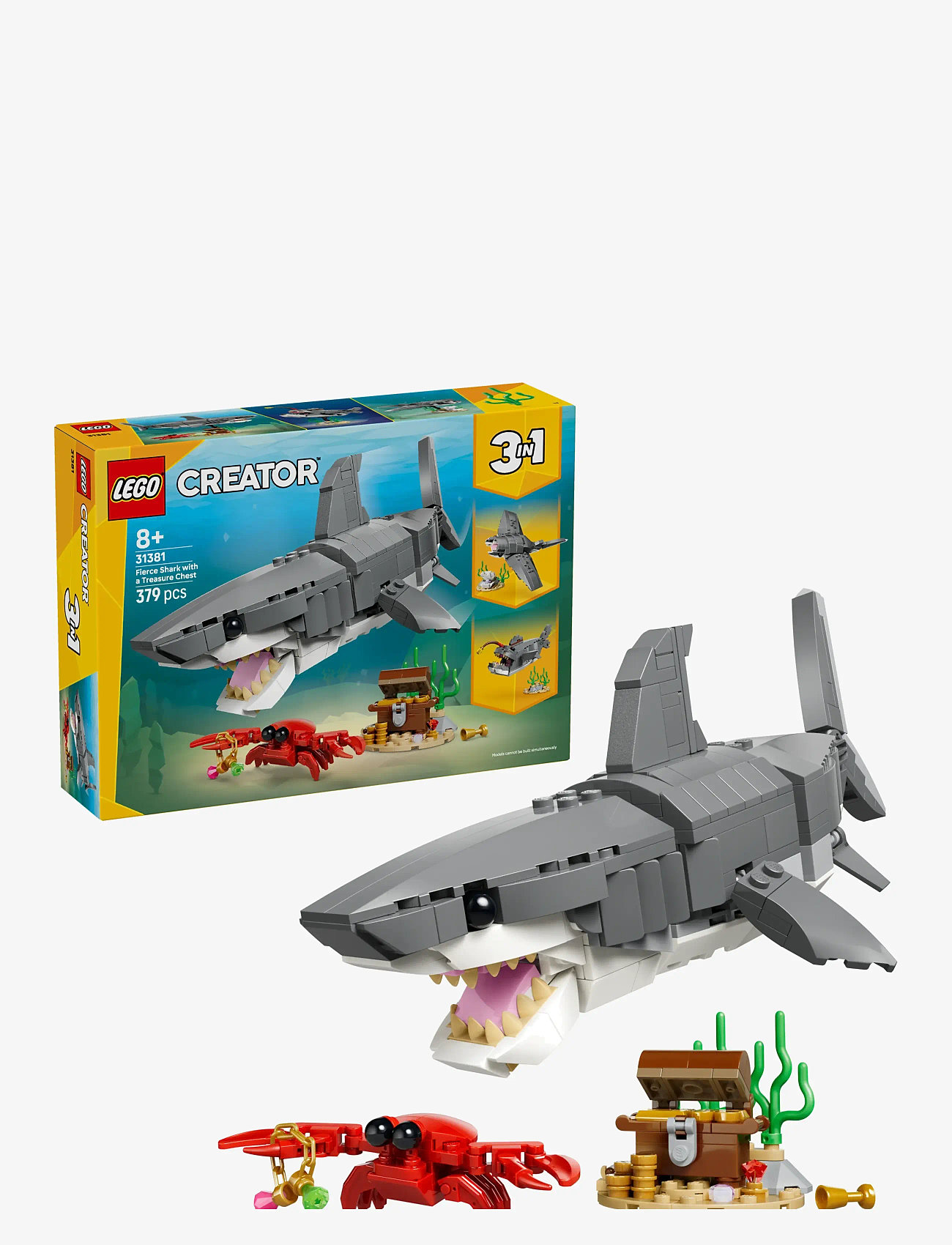 LEGO - Creator Fierce Shark with a Treasure Chest Toy 31381 - lego creator - multi - 0