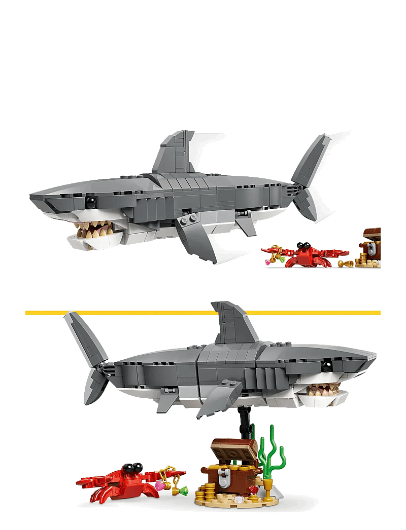 LEGO - Creator Fierce Shark with a Treasure Chest Toy 31381 - lego creator - multi - 4