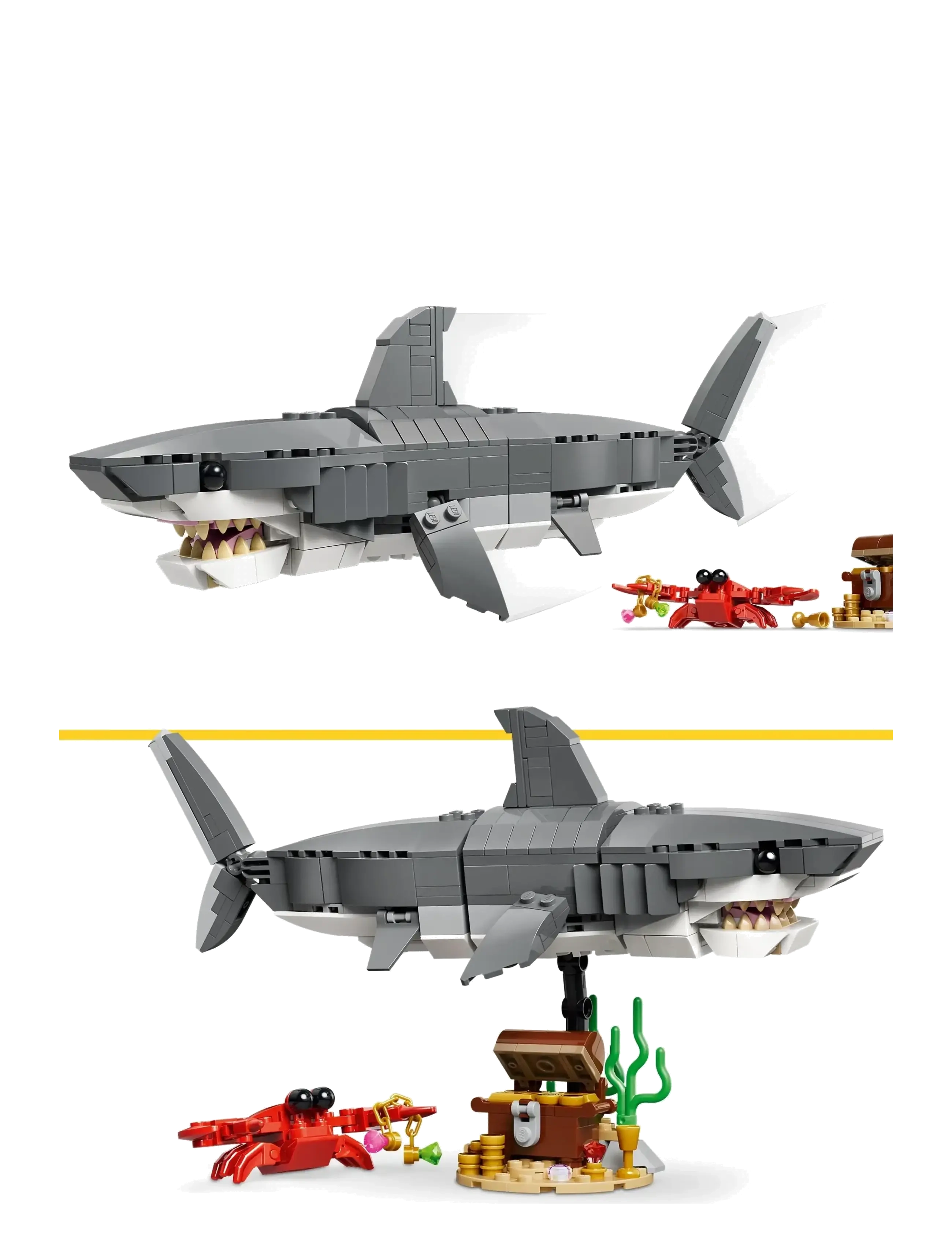 LEGO - Creator Fierce Shark with a Treasure Chest Toy 31381 - lego creator - multi - 4