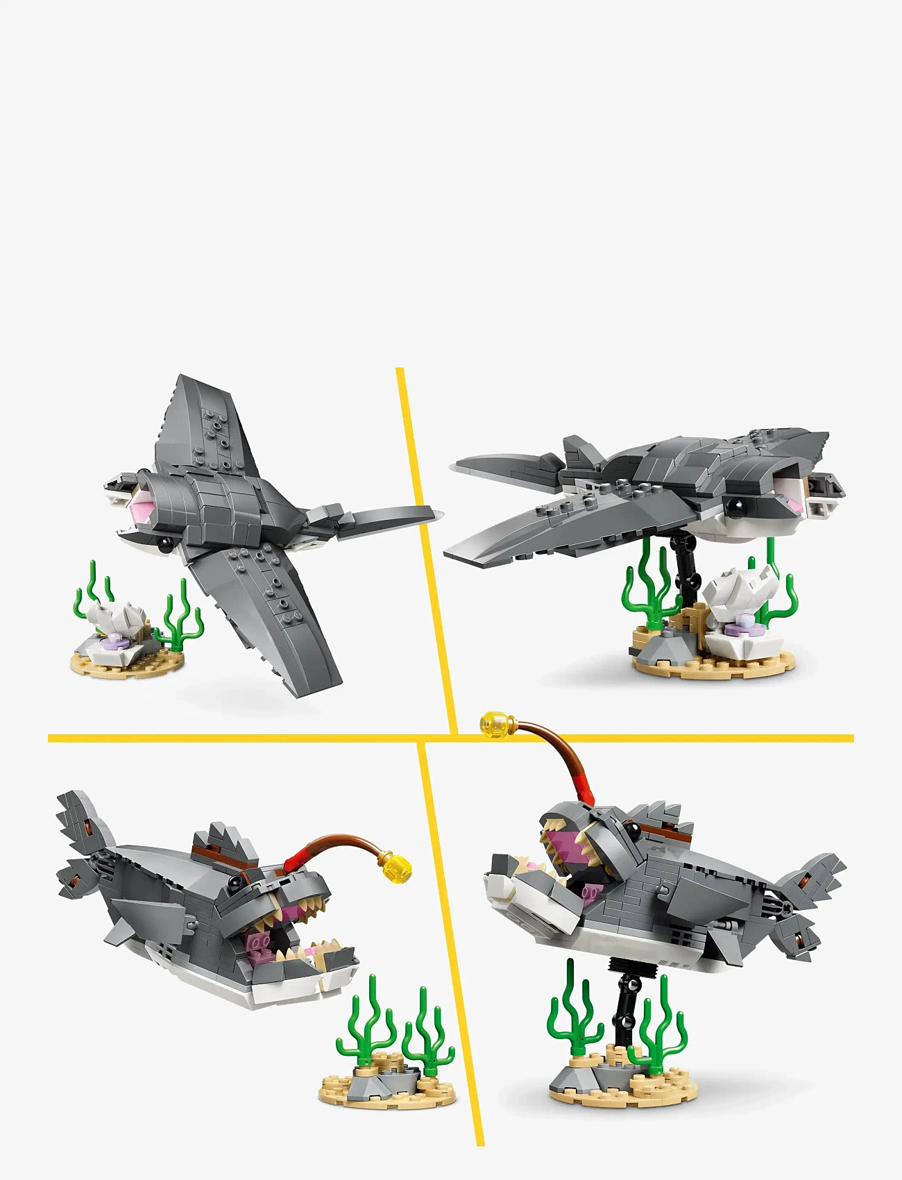 LEGO - Creator Fierce Shark with a Treasure Chest Toy 31381 - lego creator - multi - 5