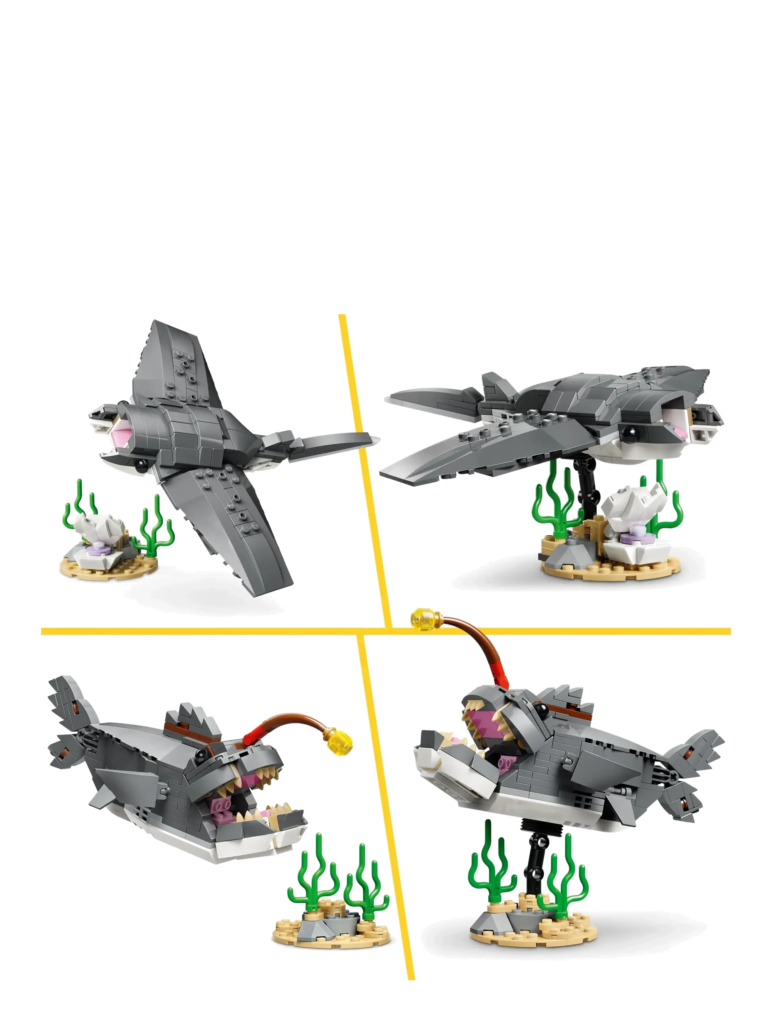 LEGO - Creator Fierce Shark with a Treasure Chest Toy 31381 - lego creator - multi - 5