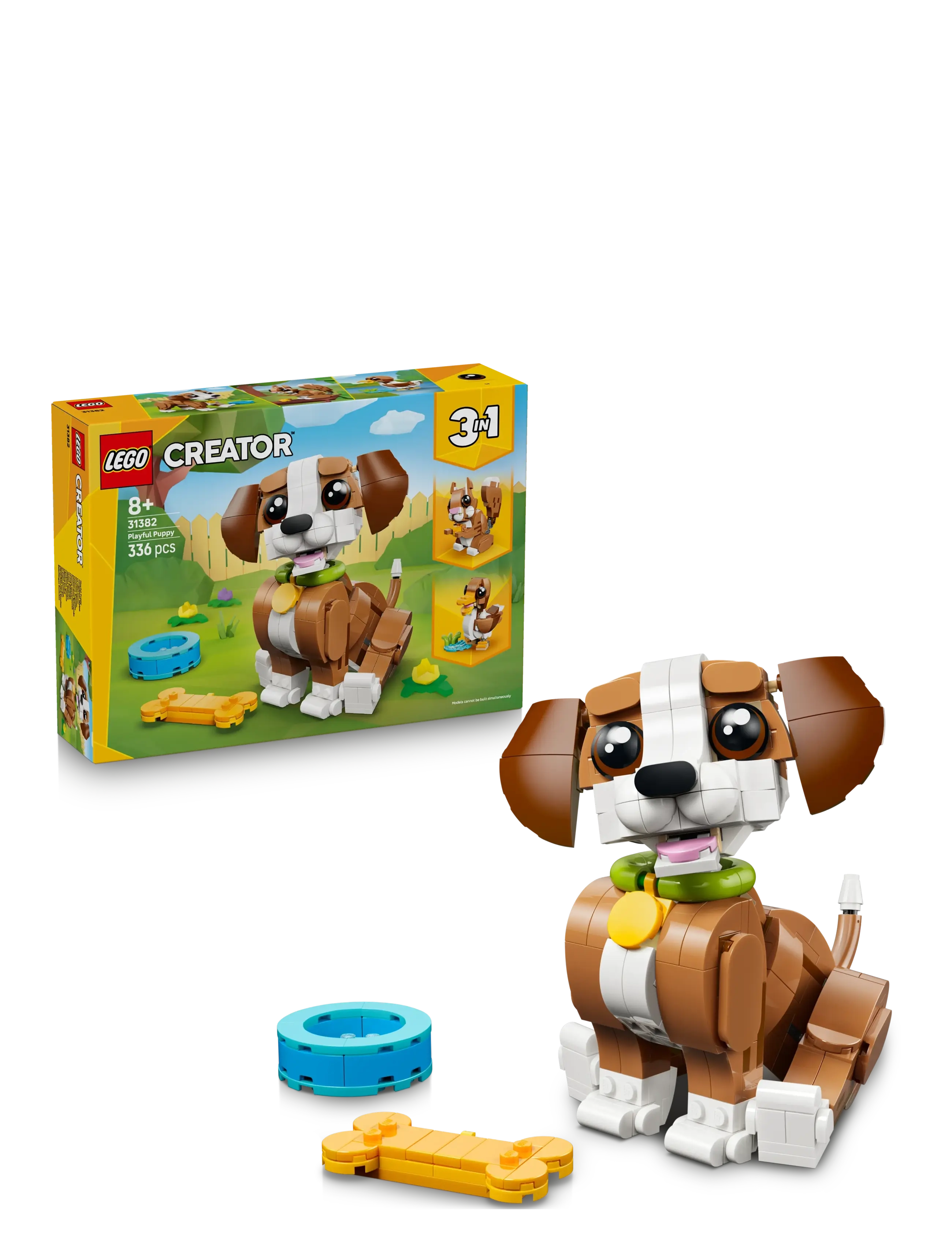 LEGO Creator 3 in 1 Cute Animals: Playful Puppy Dog 31382 - Spielzeug 6-8 Jahre - MULTI / brown