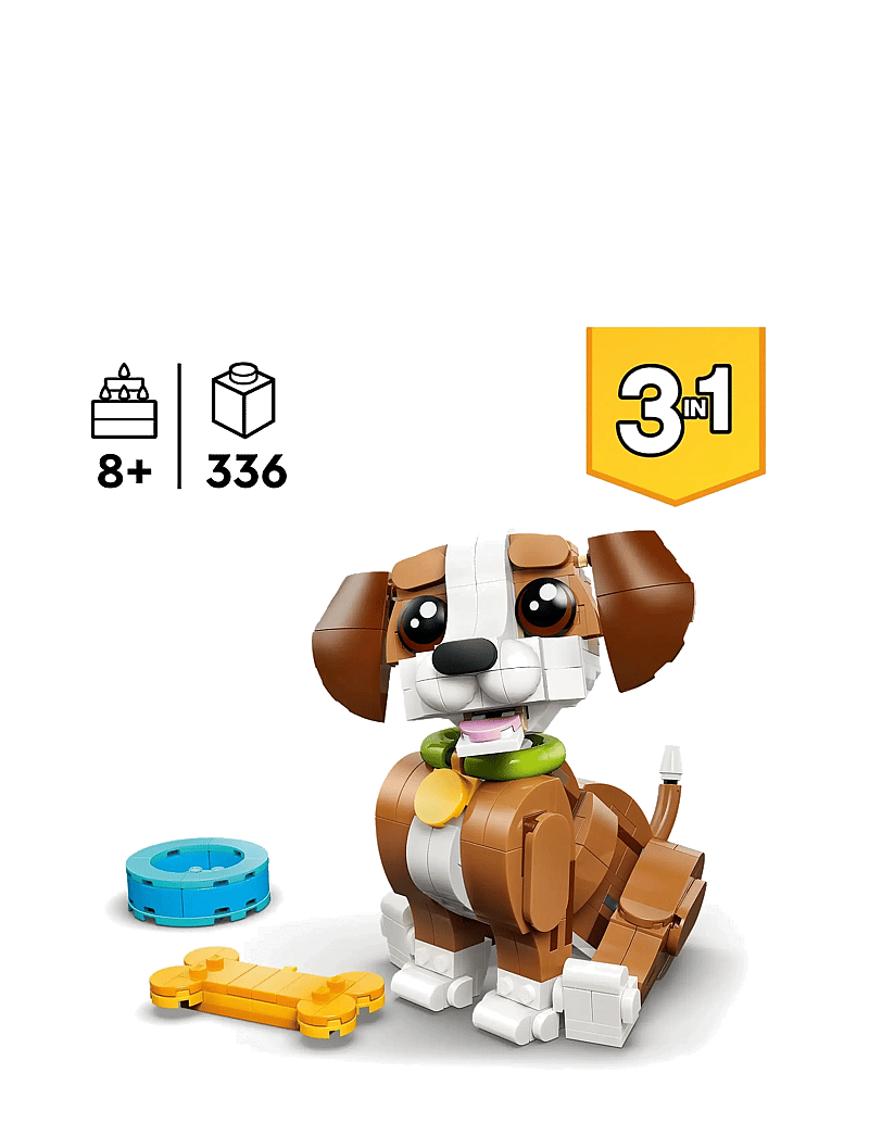 LEGO - Creator 3 in 1 Cute Animals: Playful Puppy Dog 31382 - lego creator - multi - 1