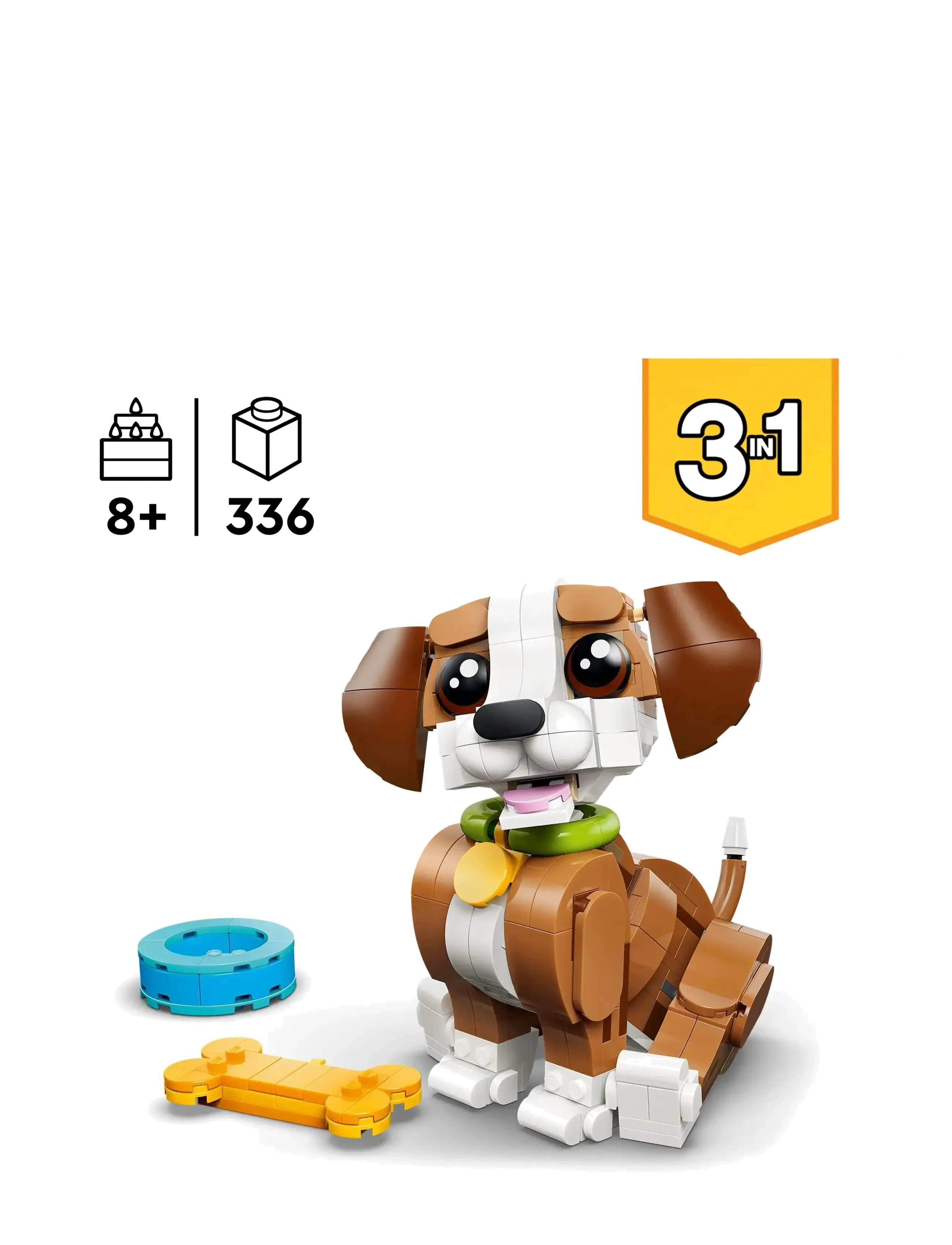 LEGO - Creator 3 in 1 Cute Animals: Playful Puppy Dog 31382 - lego creator - multi - 1