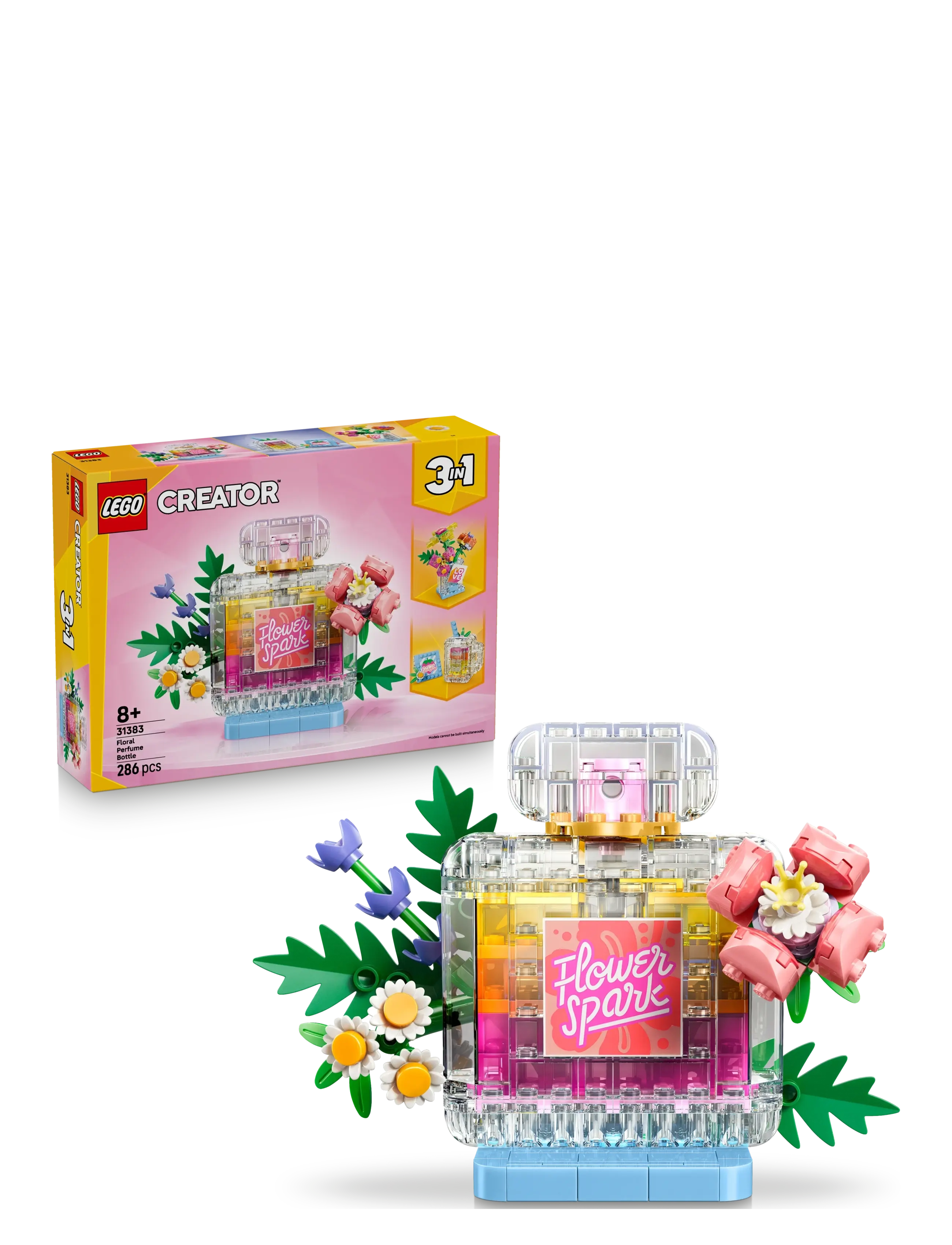 LEGO Blomsterpynt: Parfumeflaske 31383, One Size, Lego Spielzeug, Mehrfarbig/gemustert - creator, Kinder
