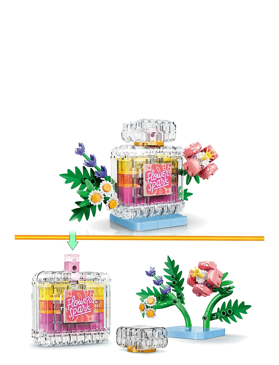LEGO - Creator 3 in 1 Floral Decor Perfume Bottle 31383 - lego creator - multi - 3