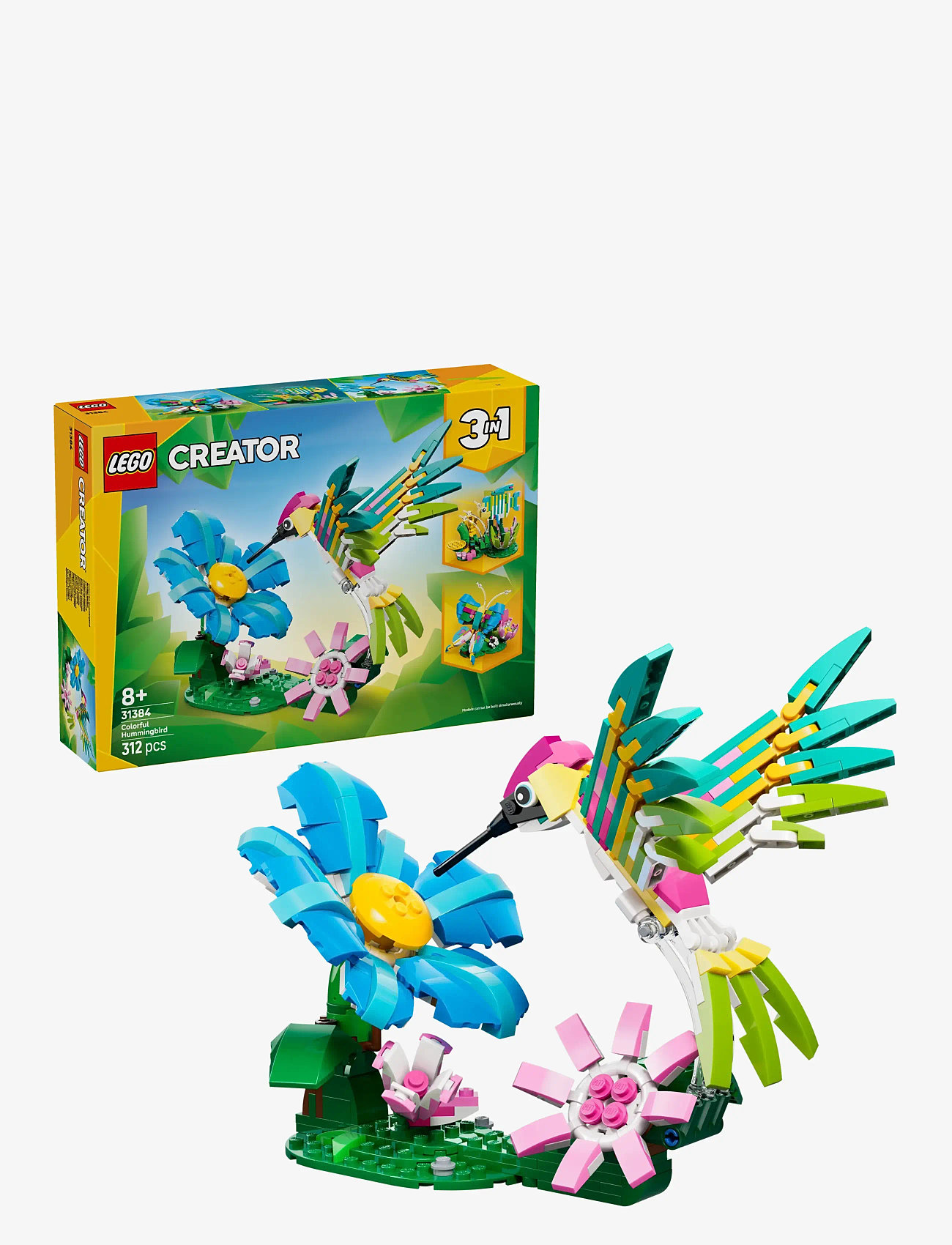 LEGO - Creator 3 in1 Wild Animals: Colourful Hummingbird Decor 31384 - lego creator - multi - 0