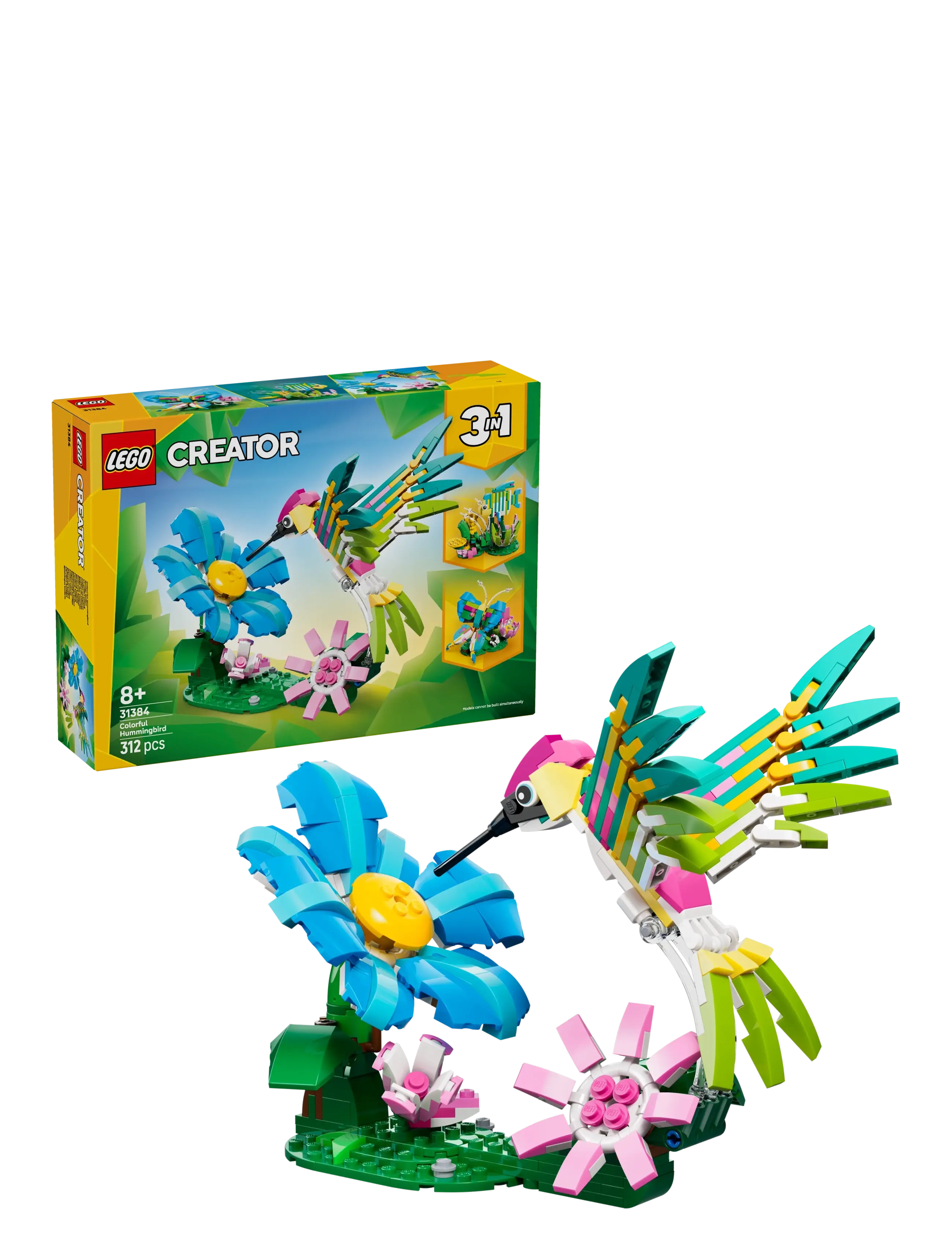 LEGO Creator 3 in1 Wild Animals: Colourful Hummingbird Decor 31384 - Spielzeug 6-8 Jahre - MULTI / blue