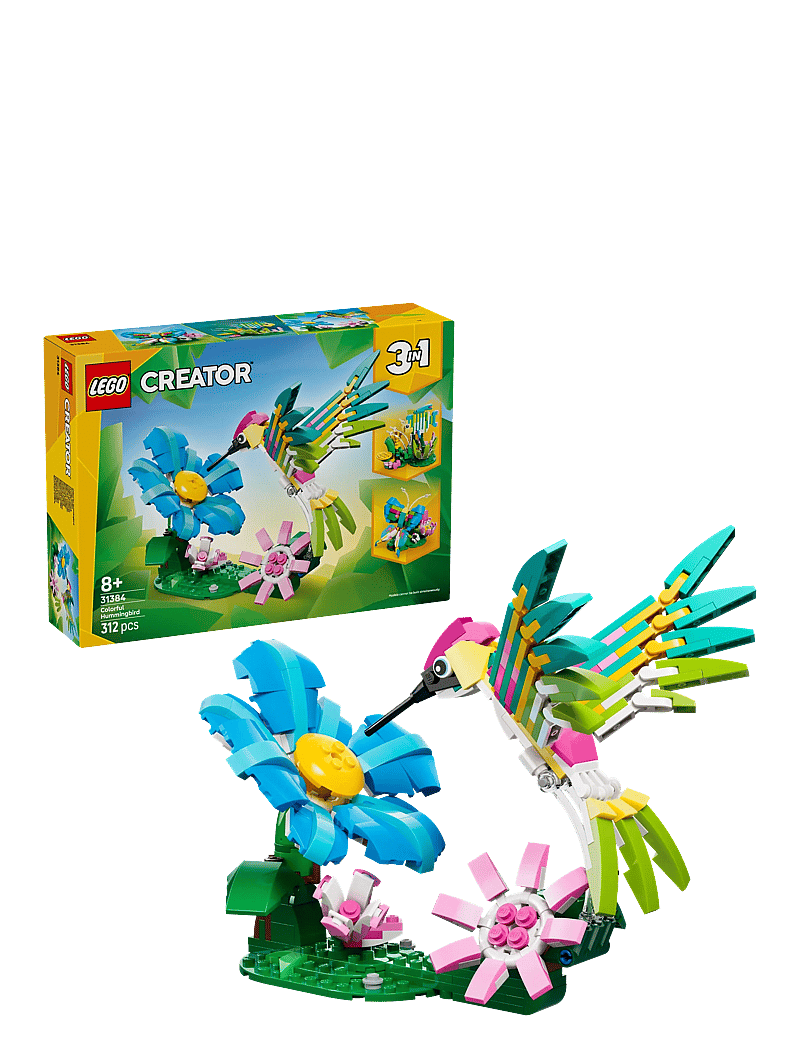 LEGO - Creator 3 in1 Wild Animals: Colourful Hummingbird Decor 31384 - lego creator - multi - 0