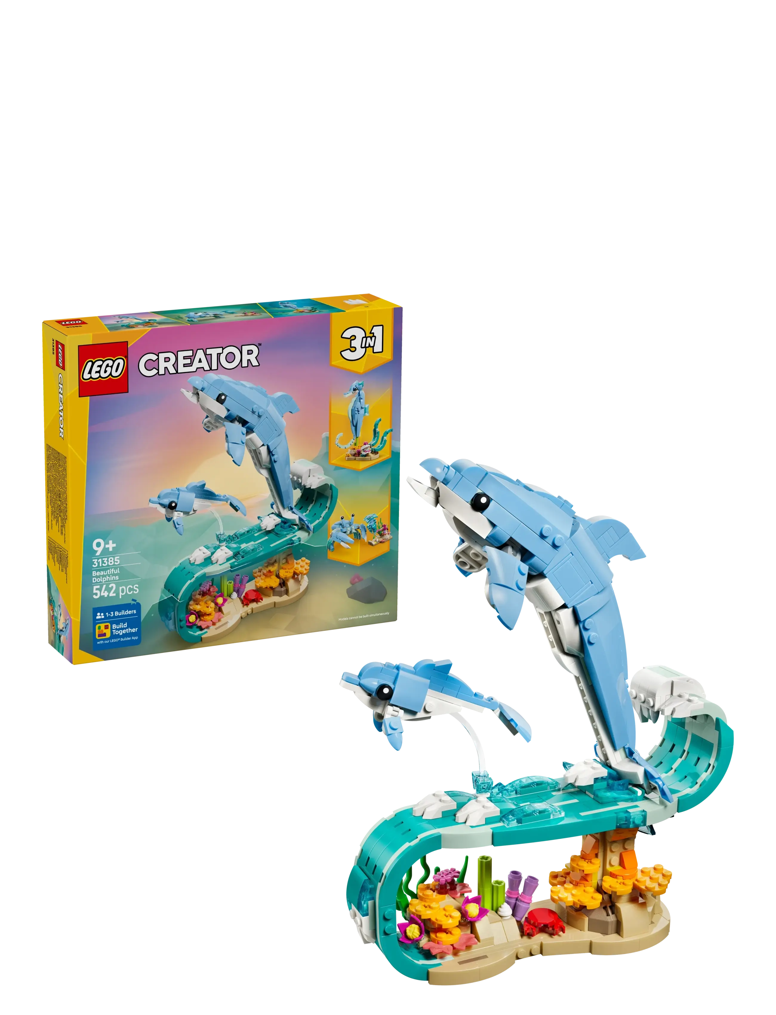 LEGO Havdyr: Smukke Delfiner 31385, One Size, Lego Spielzeug, Blau - creator, Kinder