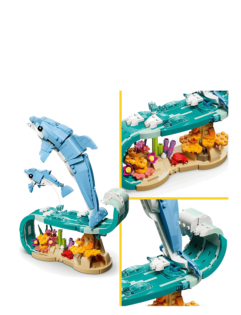LEGO - Creator 3 in 1 Sea Animals: Beautiful Dolphins 31385 - lego creator - multi - 4
