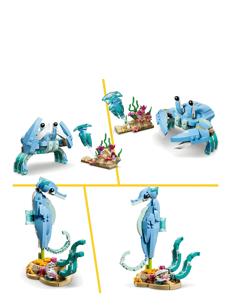 LEGO - Creator 3 in 1 Sea Animals: Beautiful Dolphins 31385 - lego creator - multi - 5