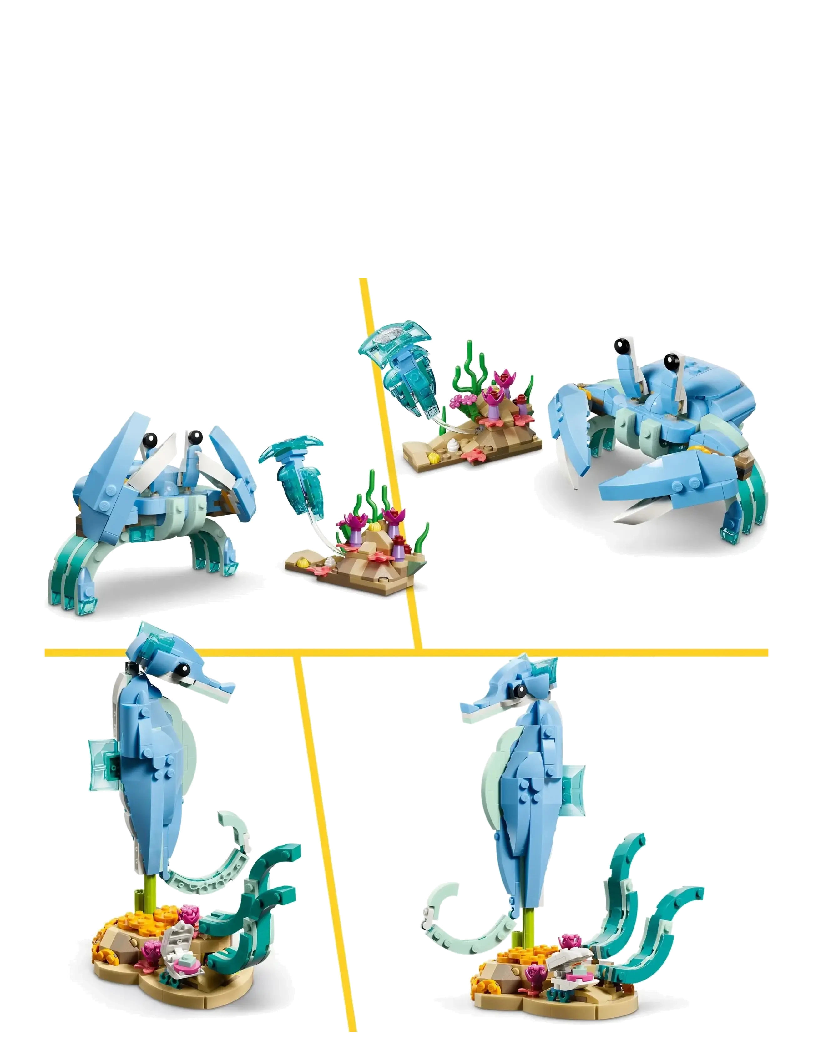 LEGO - Creator 3 in 1 Sea Animals: Beautiful Dolphins 31385 - lego creator - multi - 5