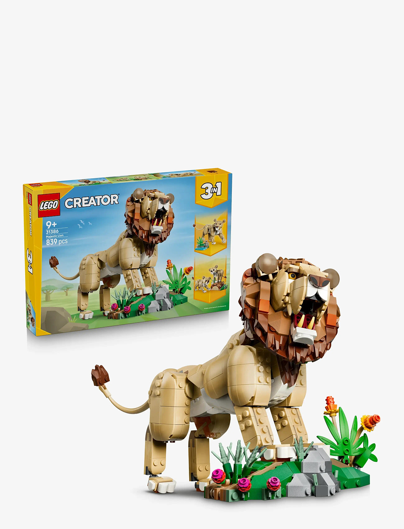 LEGO - Creator 3 in 1 Wild Animals: Majestic Lion Toy 31386 - multi - 0