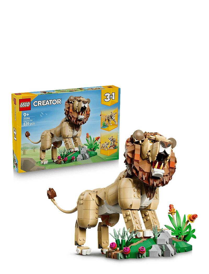 LEGO - Creator 3 in 1 Wild Animals: Majestic Lion Toy 31386 - multi - 0