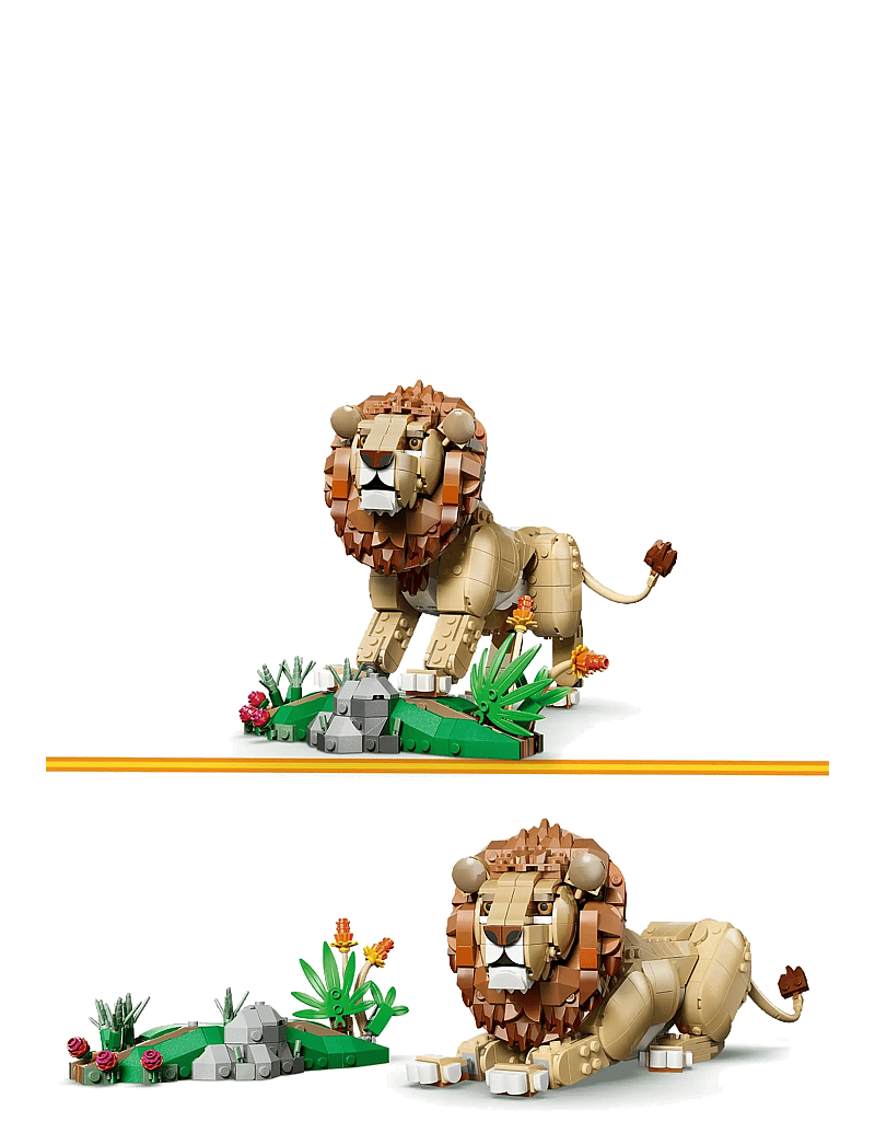 LEGO - Creator 3 in 1 Wild Animals: Majestic Lion Toy 31386 - multi - 4