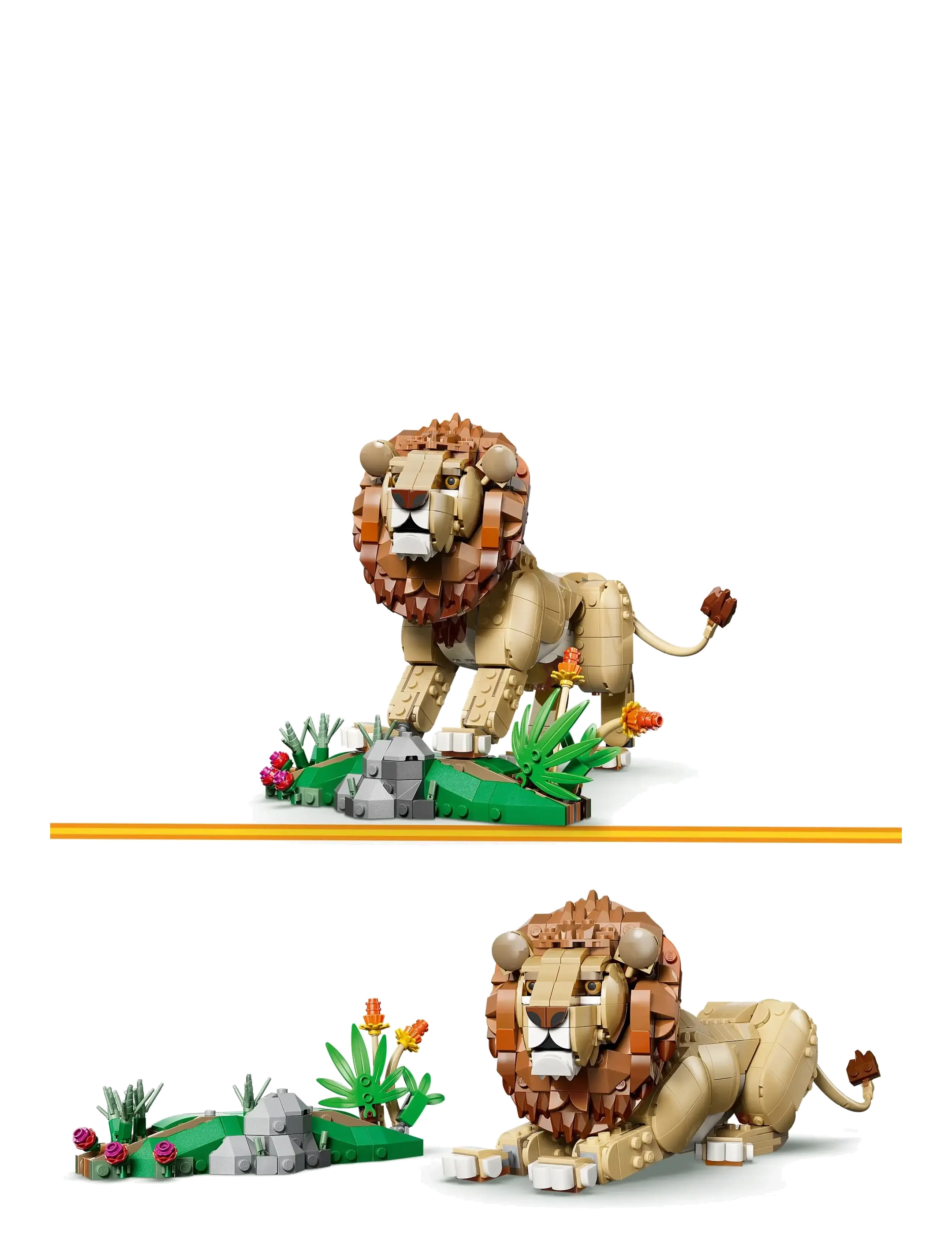 LEGO - Creator 3 in 1 Wild Animals: Majestic Lion Toy 31386 - lego creator - multi - 4