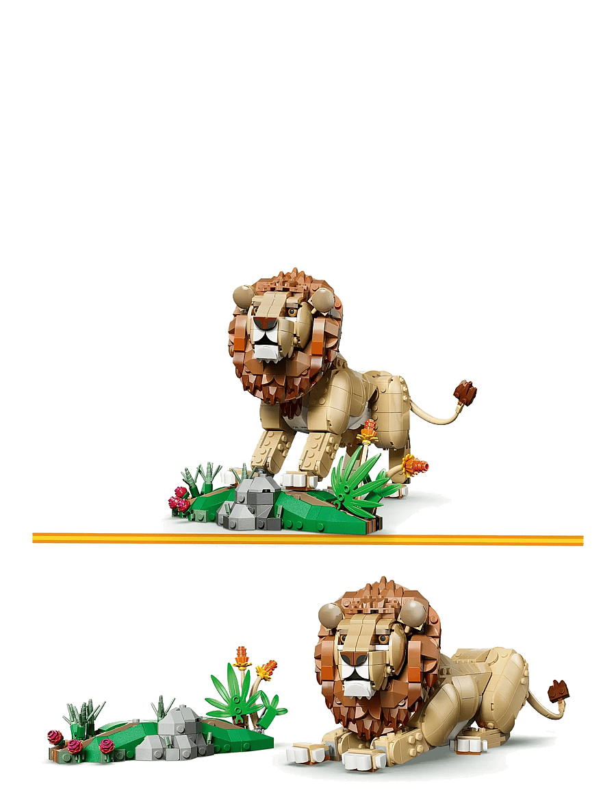 LEGO - Creator 3 in 1 Wild Animals: Majestic Lion Toy 31386 - lego creator - multi - 4