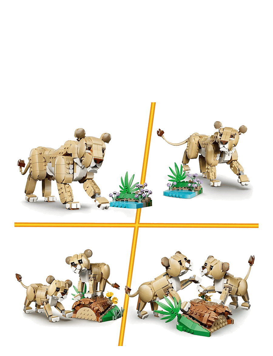 LEGO - Creator 3 in 1 Wild Animals: Majestic Lion Toy 31386 - lego creator - multi - 5