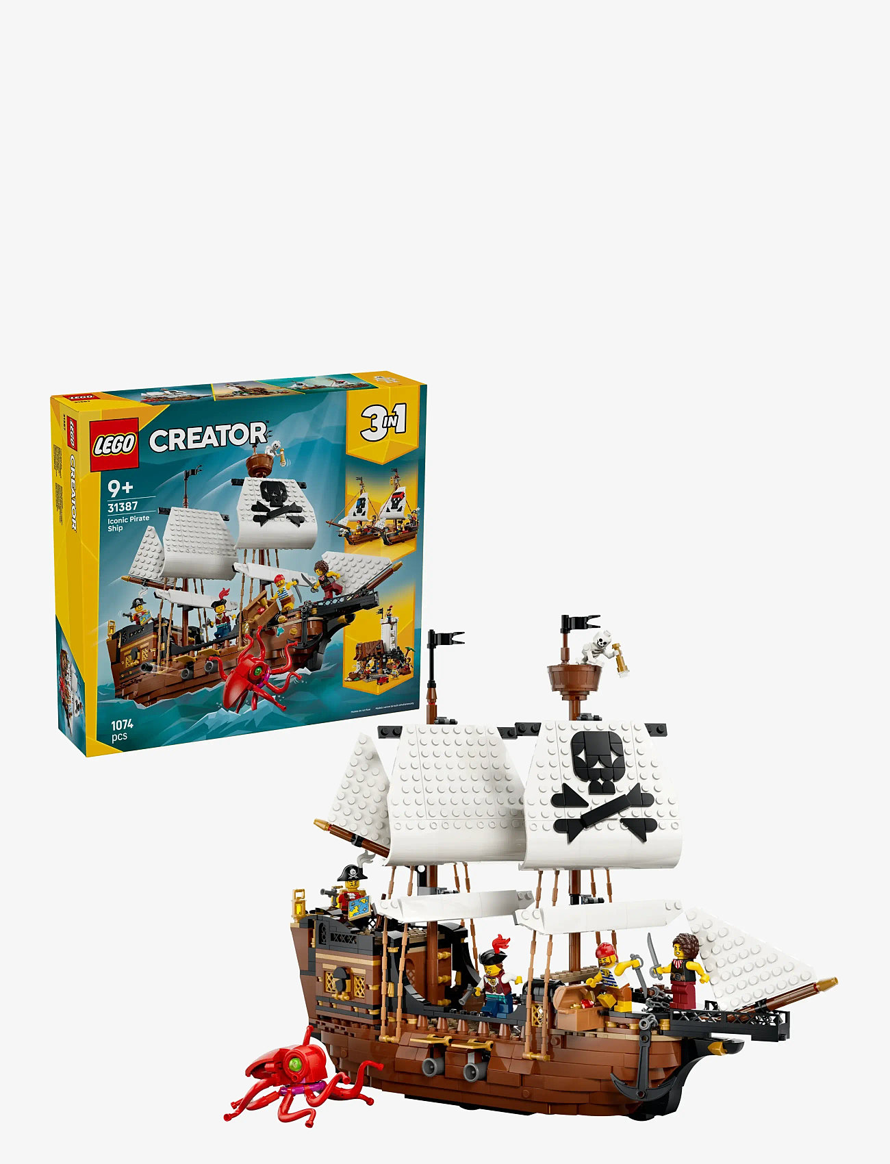 LEGO - Creator 3 in 1 Iconic Pirate Ship Toy 31387 - multi - 0
