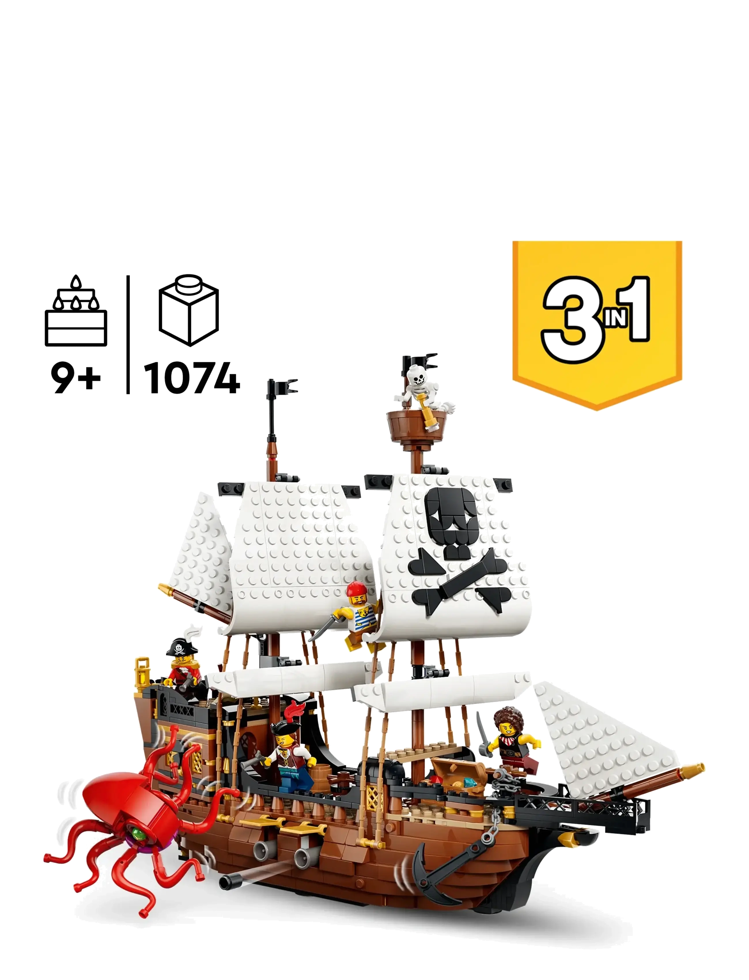 LEGO - Mahtava merirosvolaiva 31387 - lego creator - multi - 1