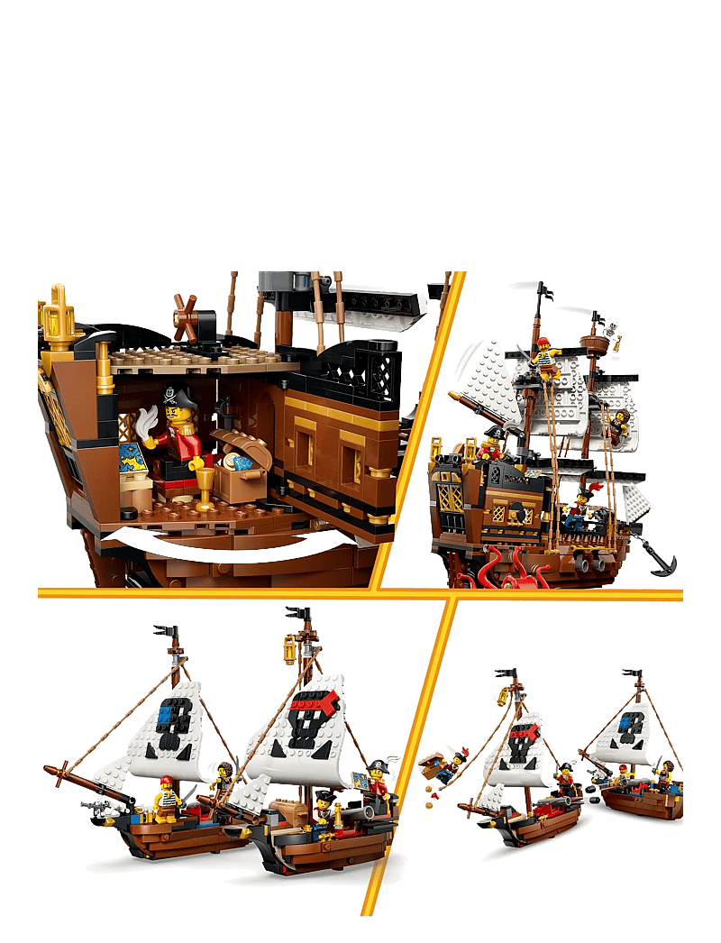 LEGO - Creator 3 in 1 Iconic Pirate Ship Toy 31387 - multi - 3