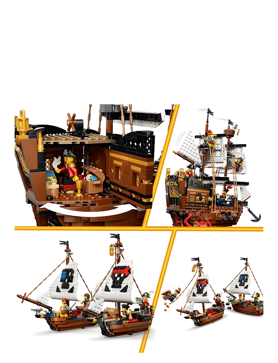 LEGO - Creator 3 in 1 Iconic Pirate Ship Toy 31387 - lego creator - multi - 3
