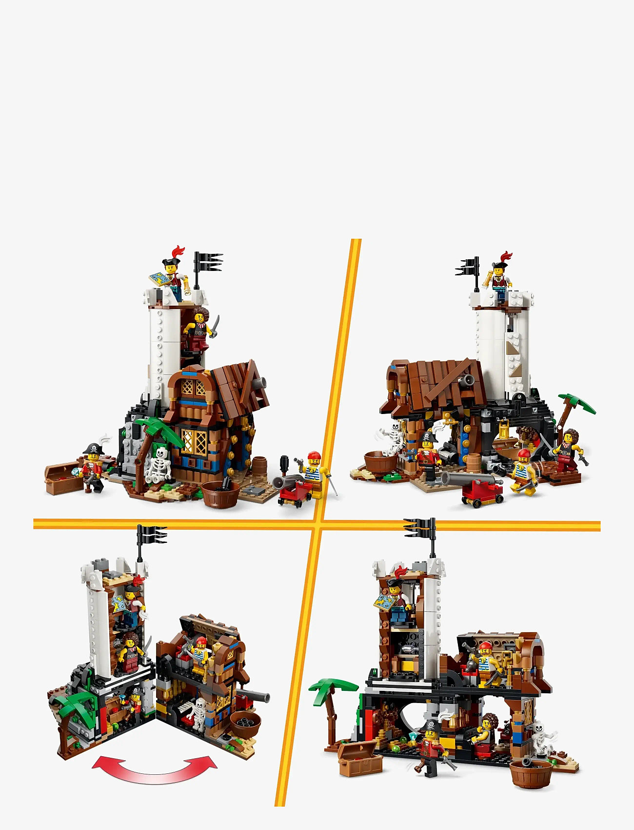 LEGO - Creator 3 in 1 Iconic Pirate Ship Toy 31387 - multi - 4