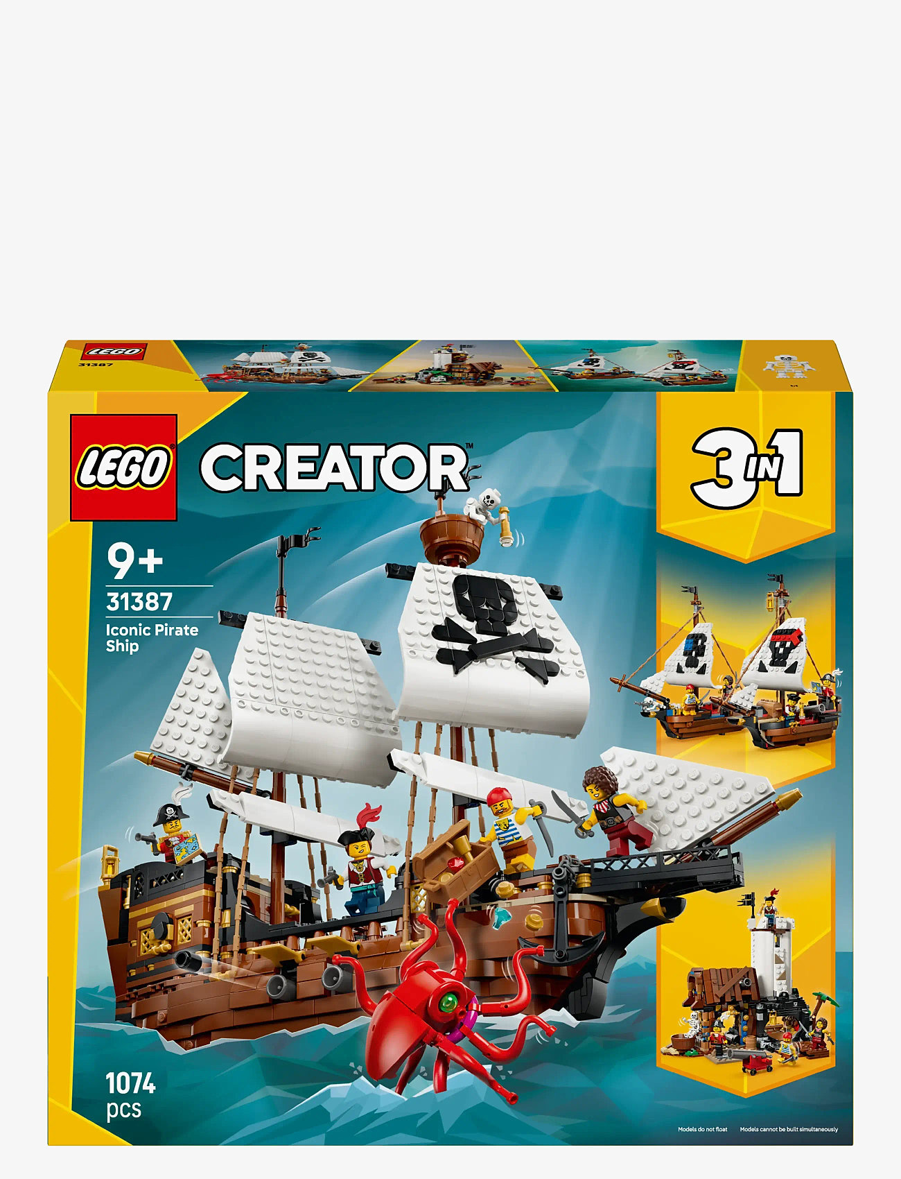 LEGO - Creator 3 in 1 Iconic Pirate Ship Toy 31387 - multi - 5