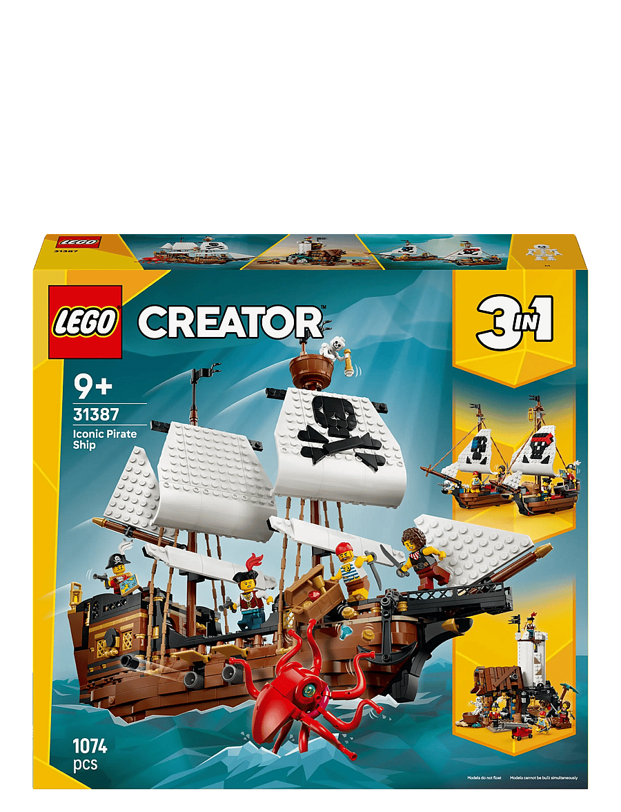 LEGO - Creator 3 in 1 Iconic Pirate Ship Toy 31387 - lego creator - multi - 5