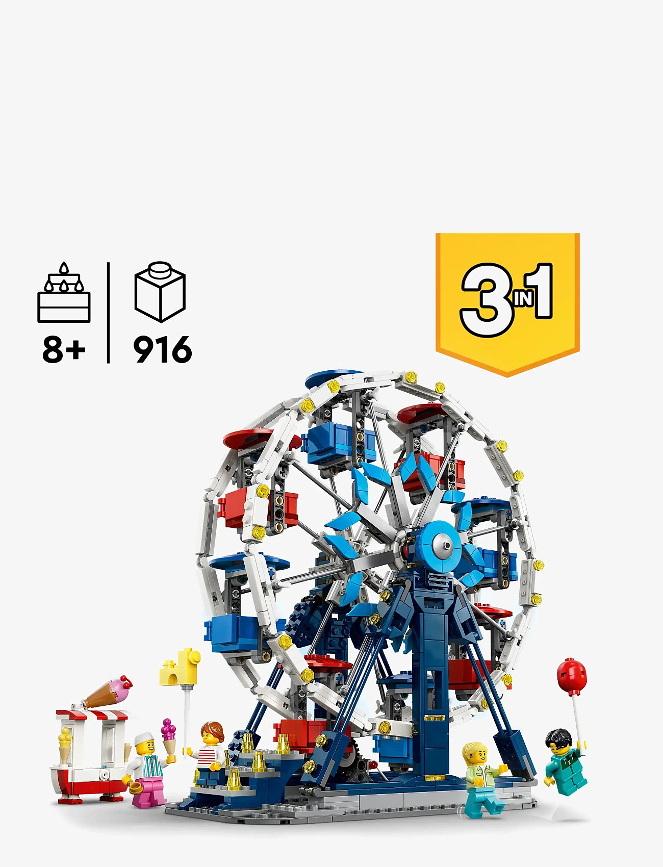 LEGO - Creator 3 in 1 Iconic Ferris Wheel Building Toy 31389 - multi - 1