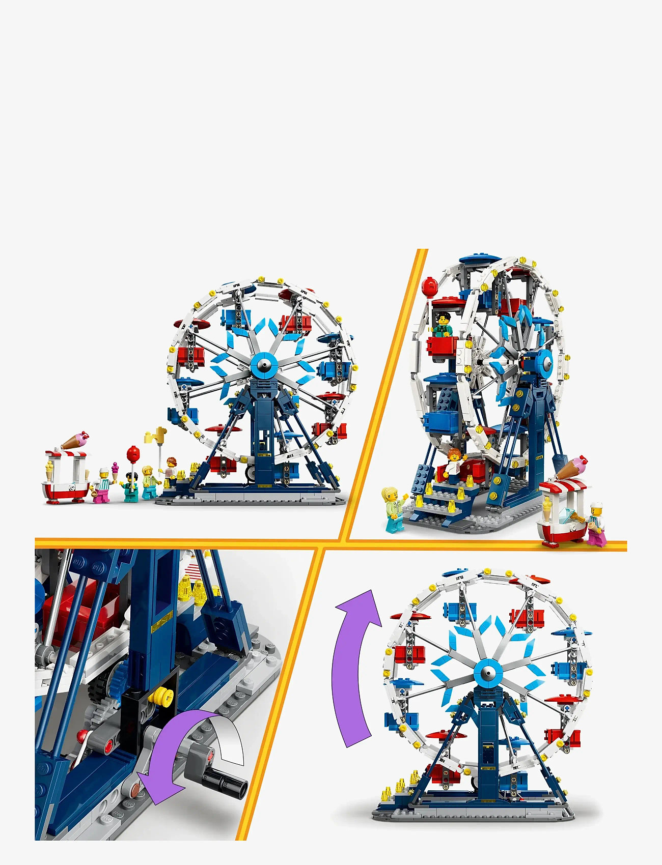 LEGO - Creator 3 in 1 Iconic Ferris Wheel Building Toy 31389 - multi - 4