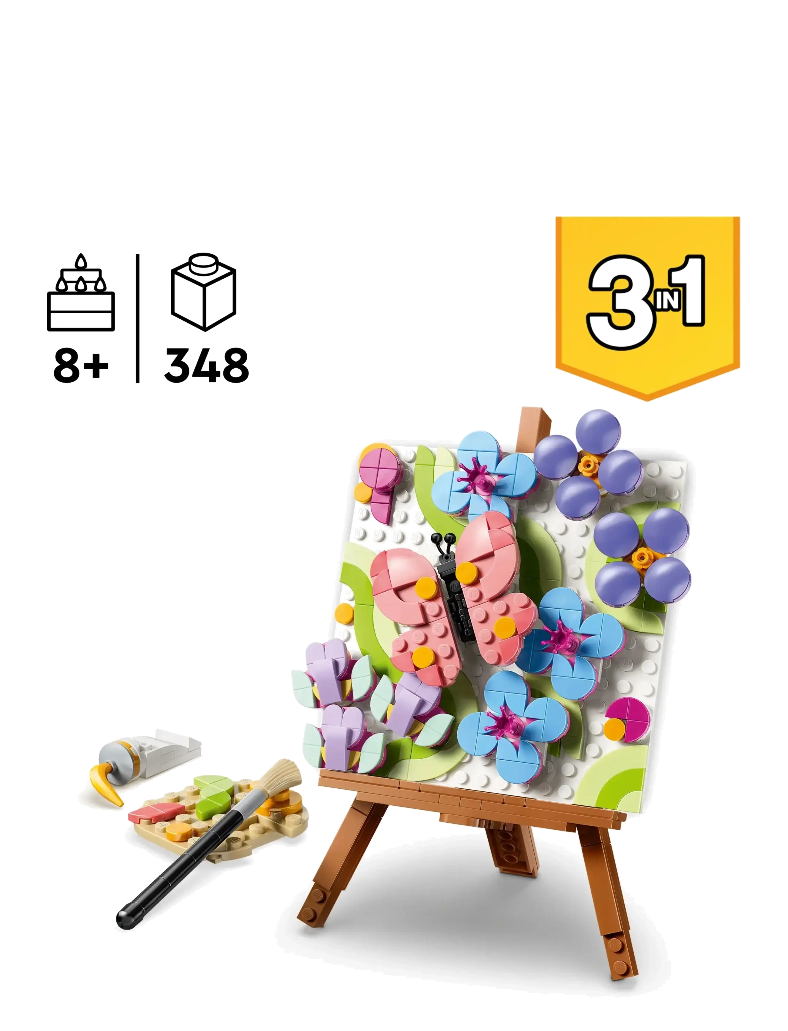 LEGO - Creator 3 in 1 Floral Art Decor Painting 31390 - lego creator - multi - 1